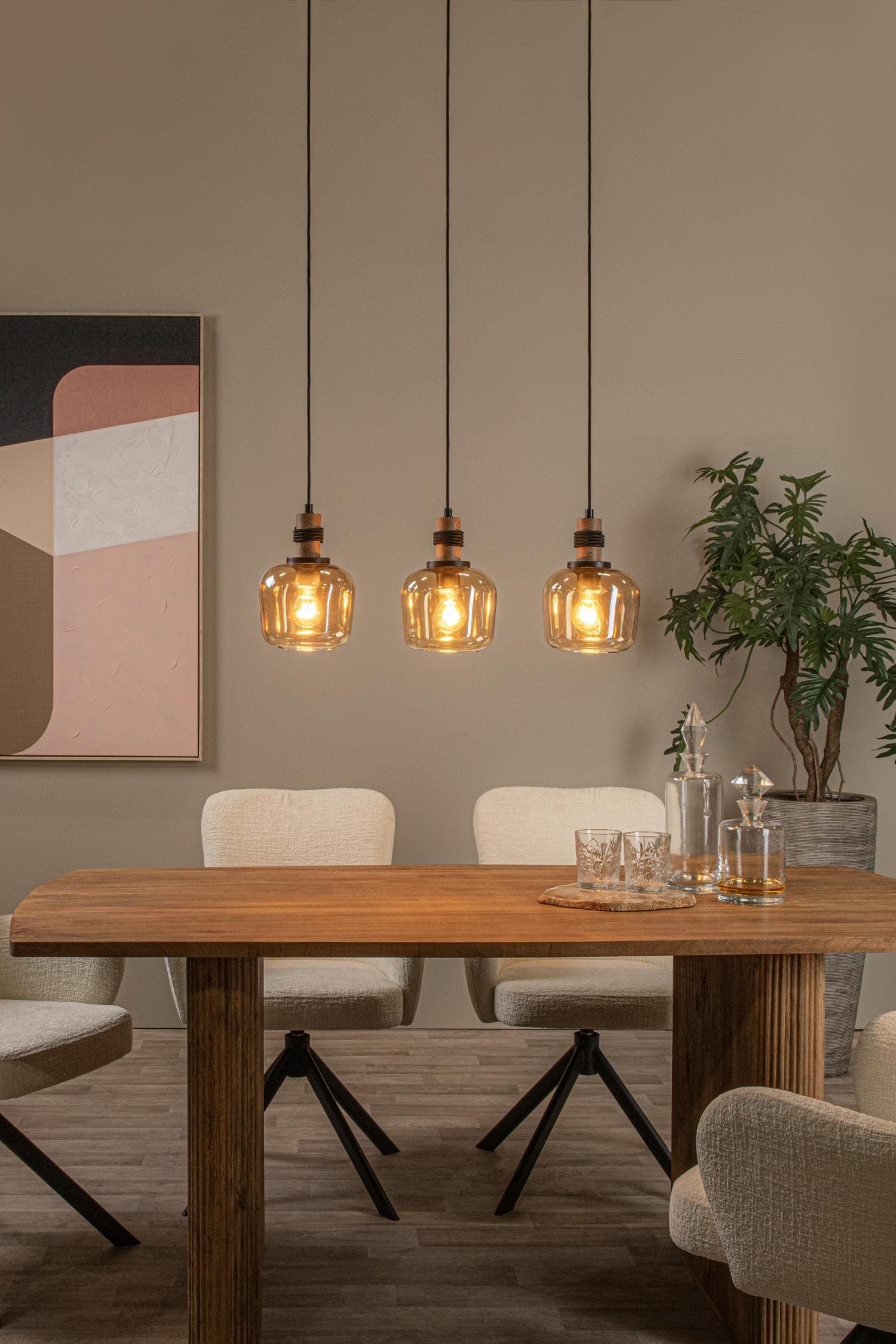 Ilona Hanglamp - Amber Lucide Hanglamp 45408/03/62