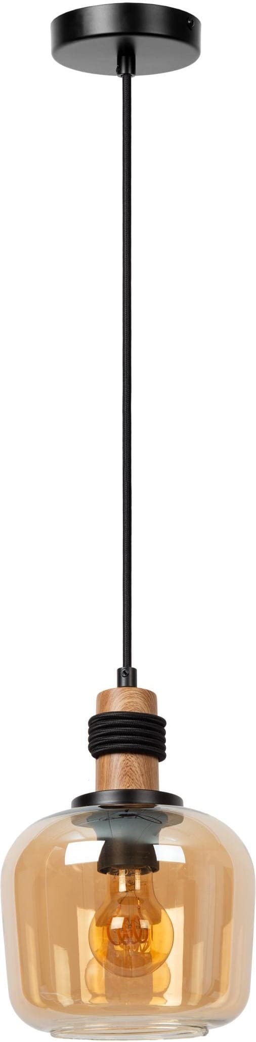 Ilona Hanglamp Ø18 cm - Amber Lucide Hanglamp 45408/18/62