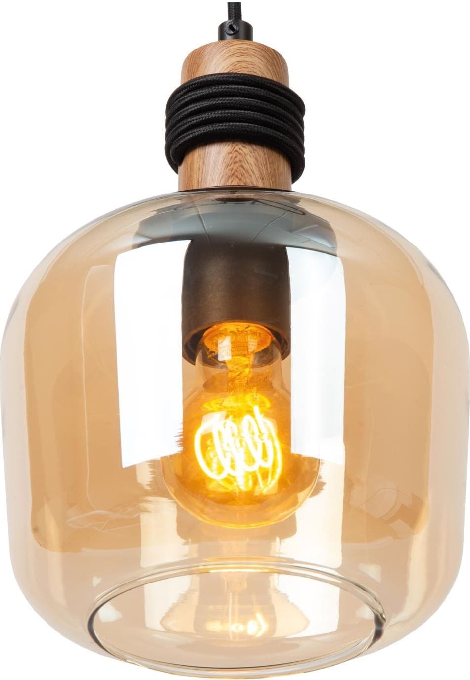 Ilona Hanglamp Ø18 cm - Amber Lucide Hanglamp 45408/18/62