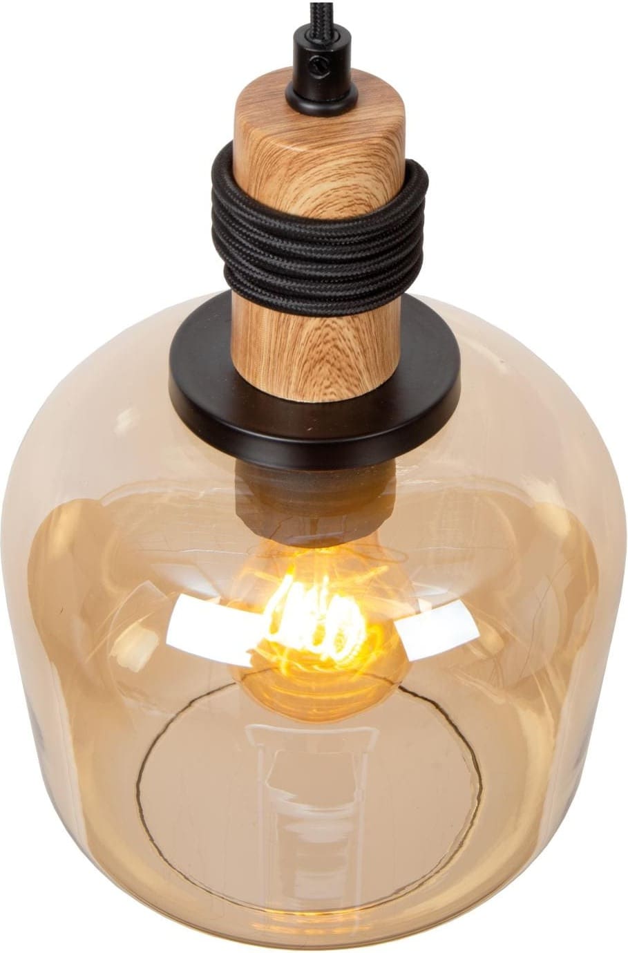 Ilona Hanglamp Ø18 cm - Amber Lucide Hanglamp 45408/18/62