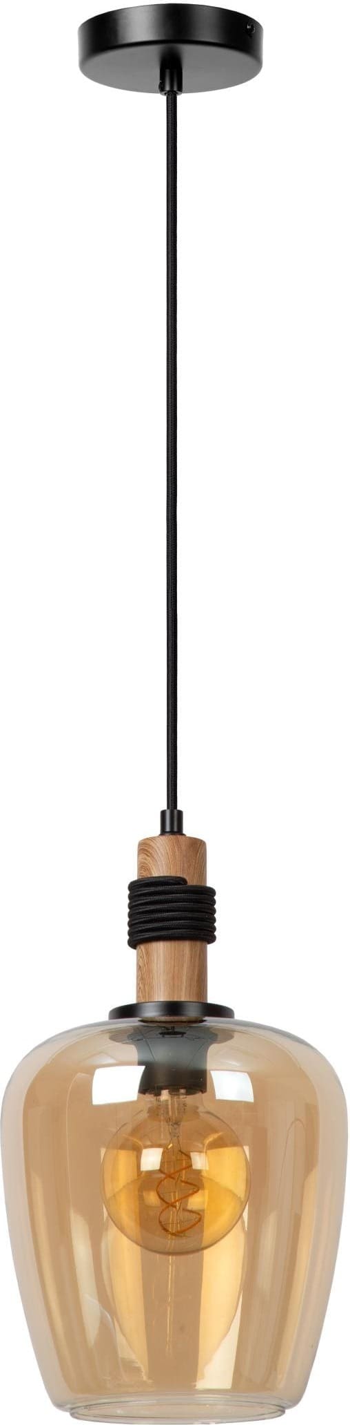 Ilona Hanglamp Ø22 cm - Amber Lucide Hanglamp 45408/22/62
