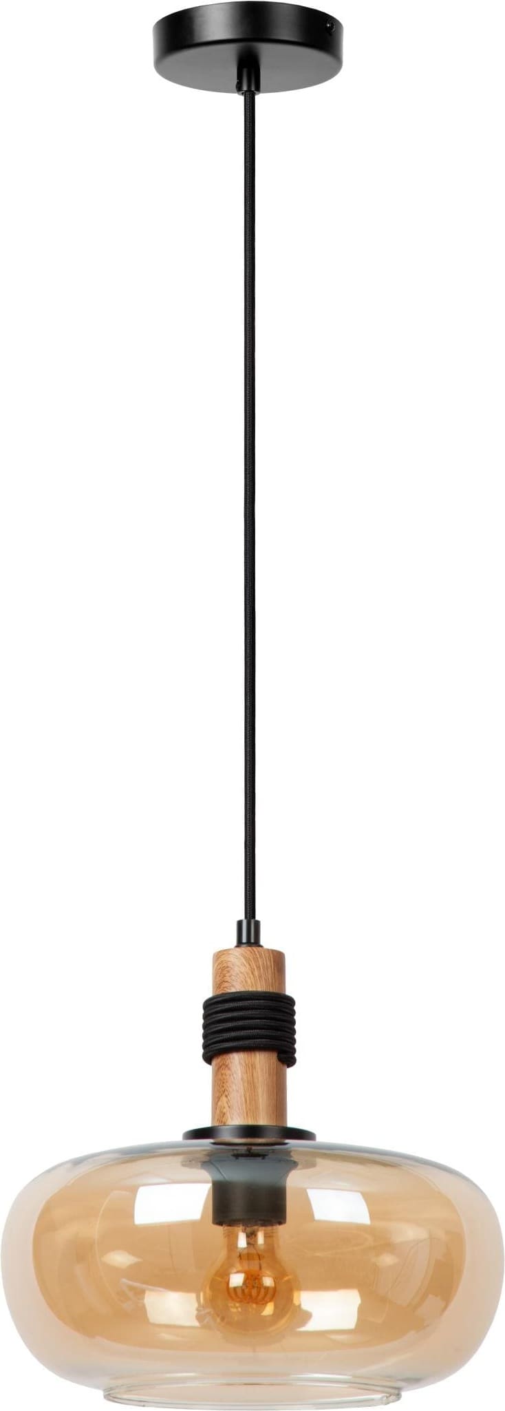 Ilona Hanglamp Ø30 cm - Amber Lucide Hanglamp 45408/30/62