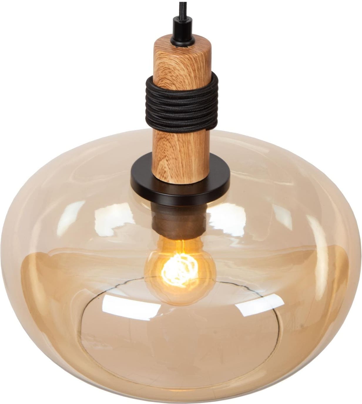 Ilona Hanglamp Ø30 cm - Amber Lucide Hanglamp 45408/30/62