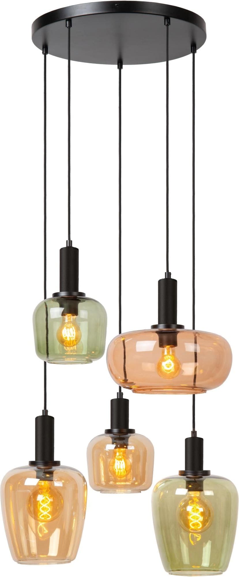 Ilona Hanglamp - Zwart Lucide Hanglamp 45408/15/99