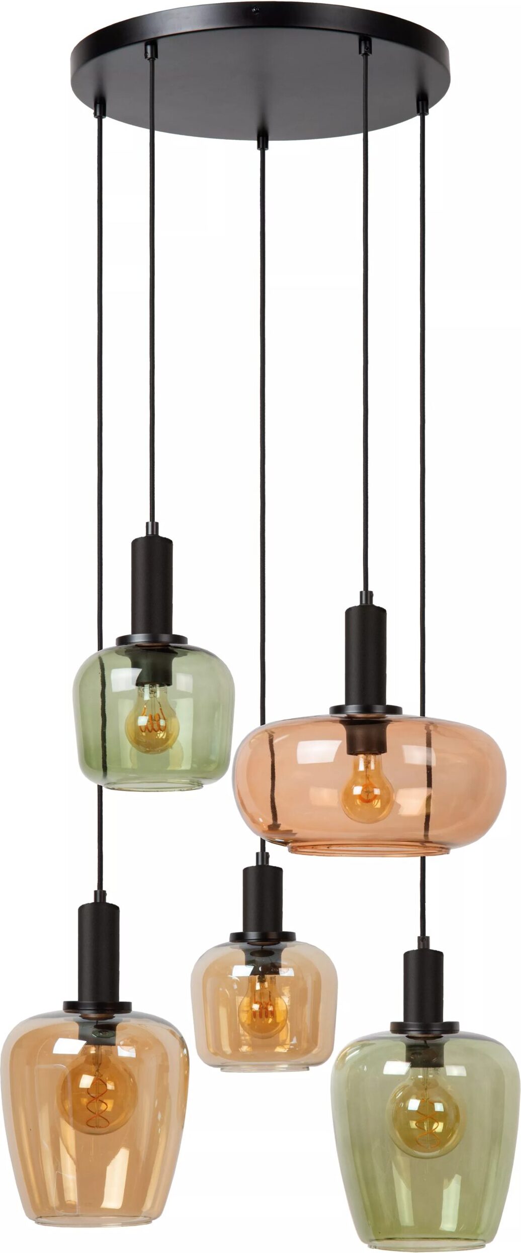 Ilona Hanglamp - Zwart Lucide Hanglamp 45408/15/99