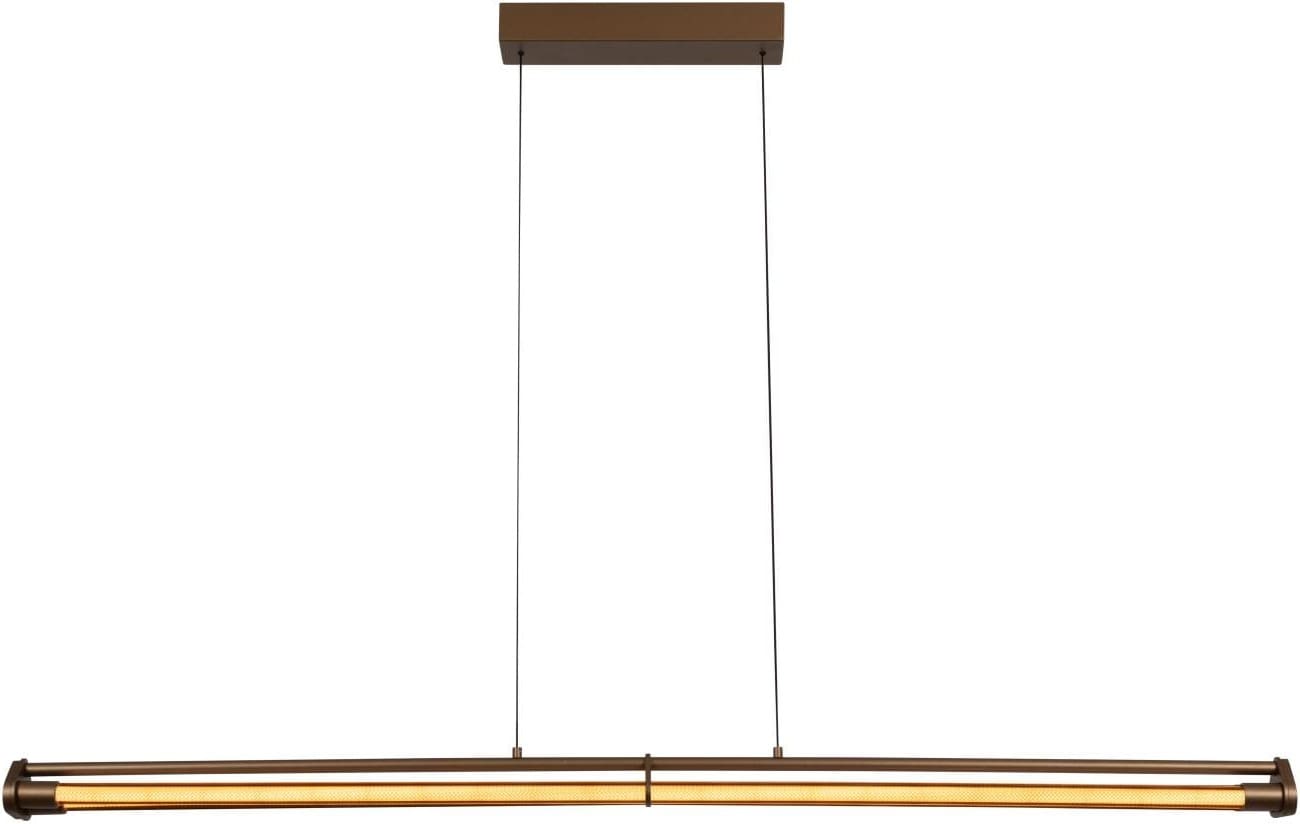 Janderin Hanglamp Led Dimb. Cct 2x16,5w 2200k/3300k - Champagne Kleur | Vibes Lucide Hanglamp 24405/34/05