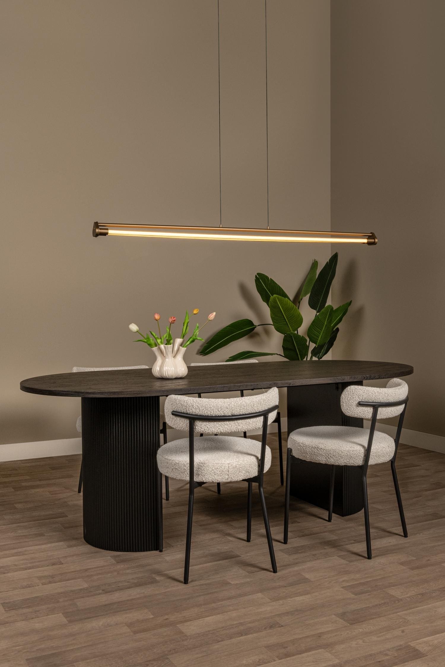 Janderin Hanglamp Led Dimb. Cct 2x16,5w 2200k/3300k - Champagne Kleur | Vibes Lucide Hanglamp 24405/34/05