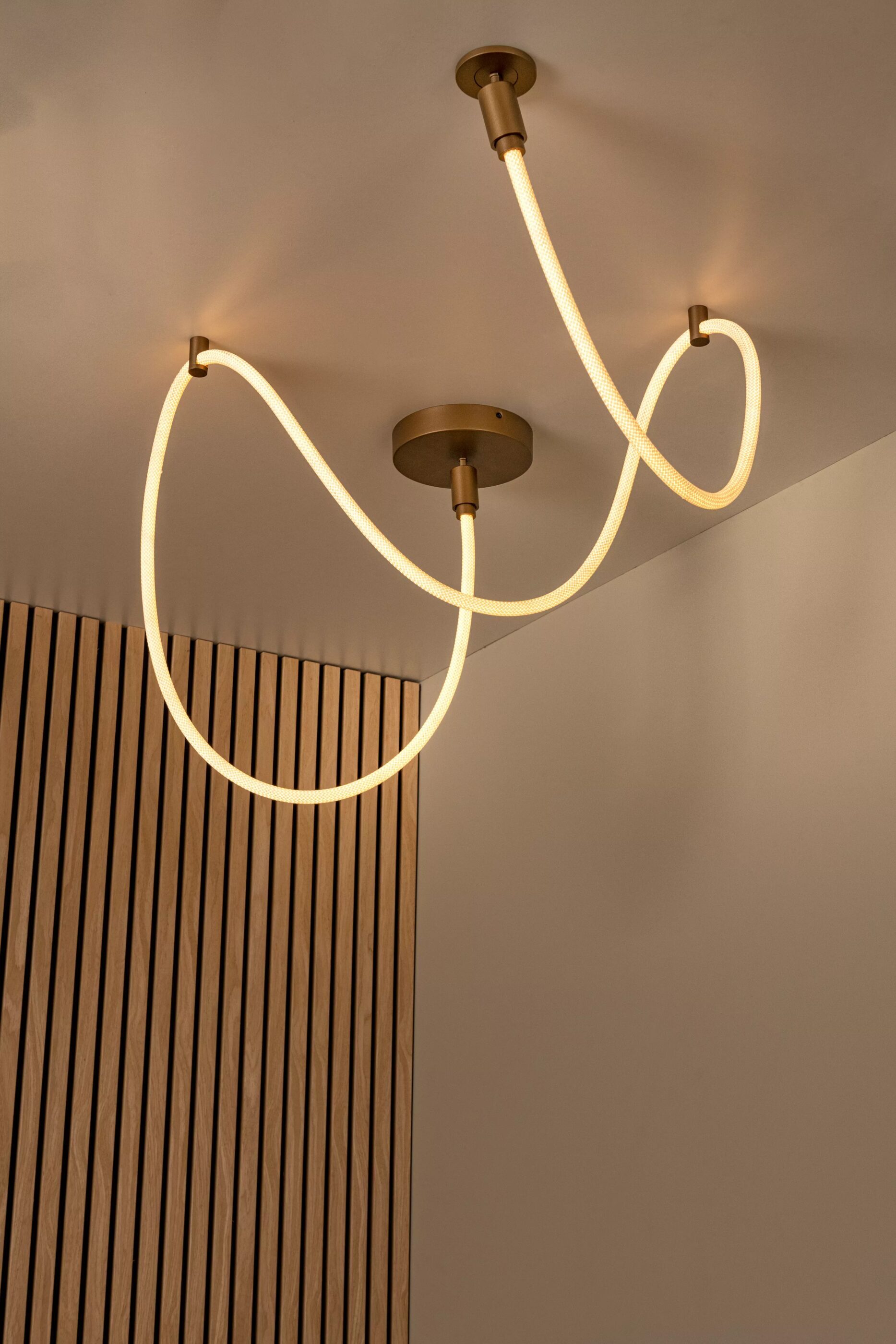 Janderin Plafonnière Led Dimb. Cct - Champagne Kleur | Vibes Lucide Plafondlamp 24105/36/05