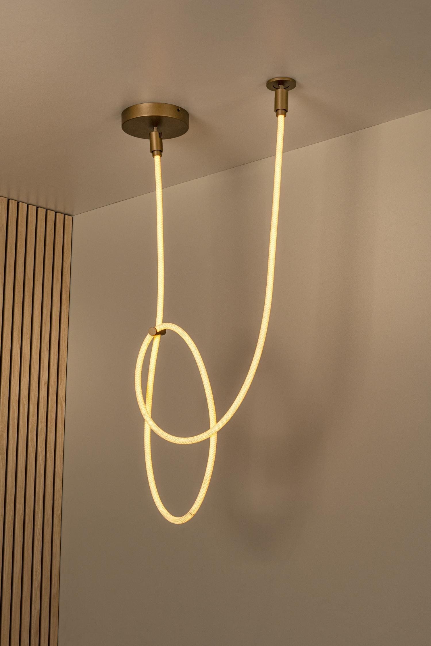 Janderin Plafonnière Led Dimb. Cct - Champagne Kleur | Vibes Lucide Plafondlamp 24105/36/05
