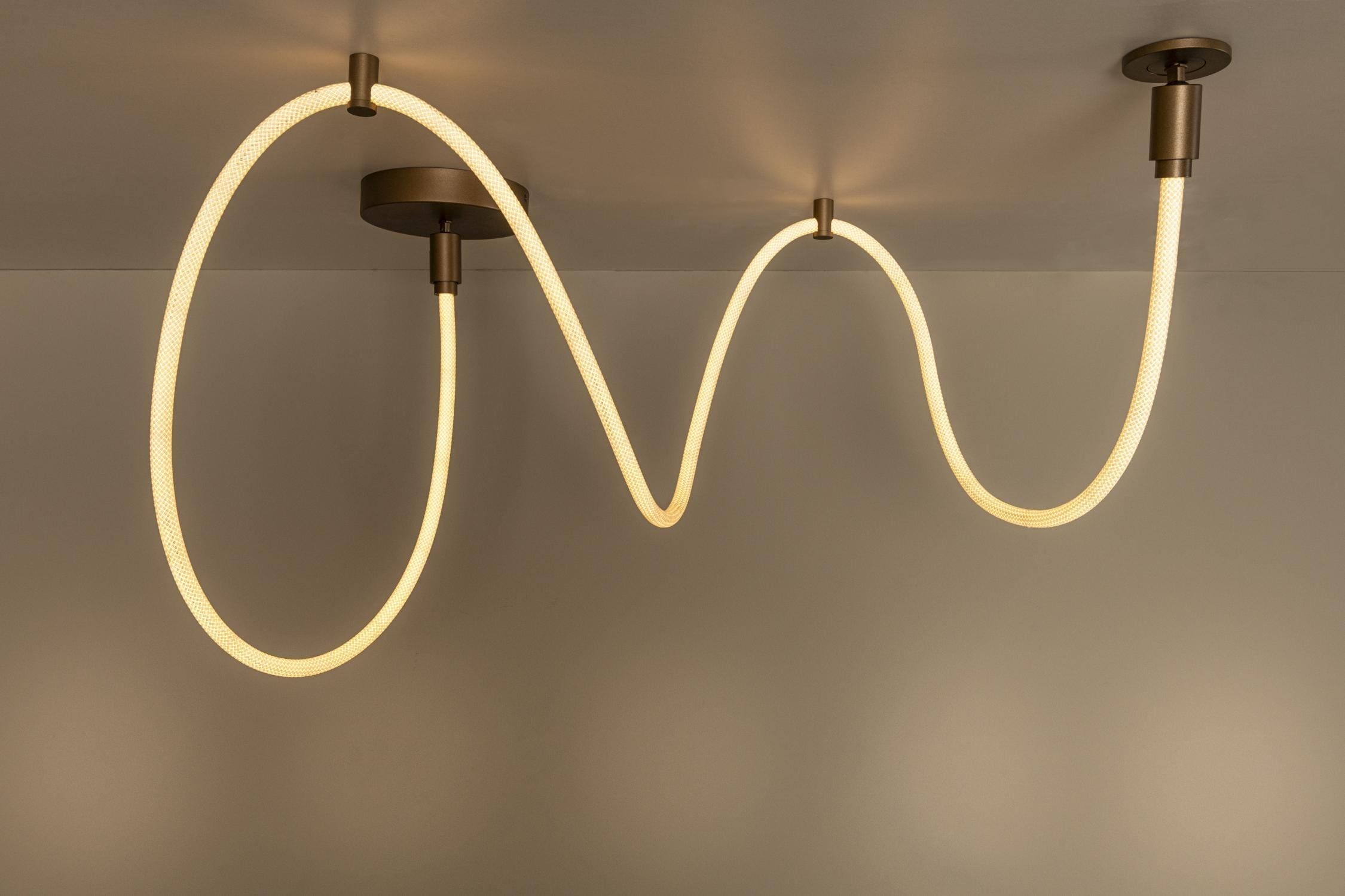 Janderin Plafonnière Led Dimb. Cct - Champagne Kleur | Vibes Lucide Plafondlamp 24105/36/05
