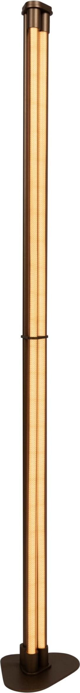 Janderin Vloerlamp Led Dimb. Cct 2x17w 2200k/3300k - Champagne Kleur | Vibes Lucide Vloerlamp 24705/34/05
