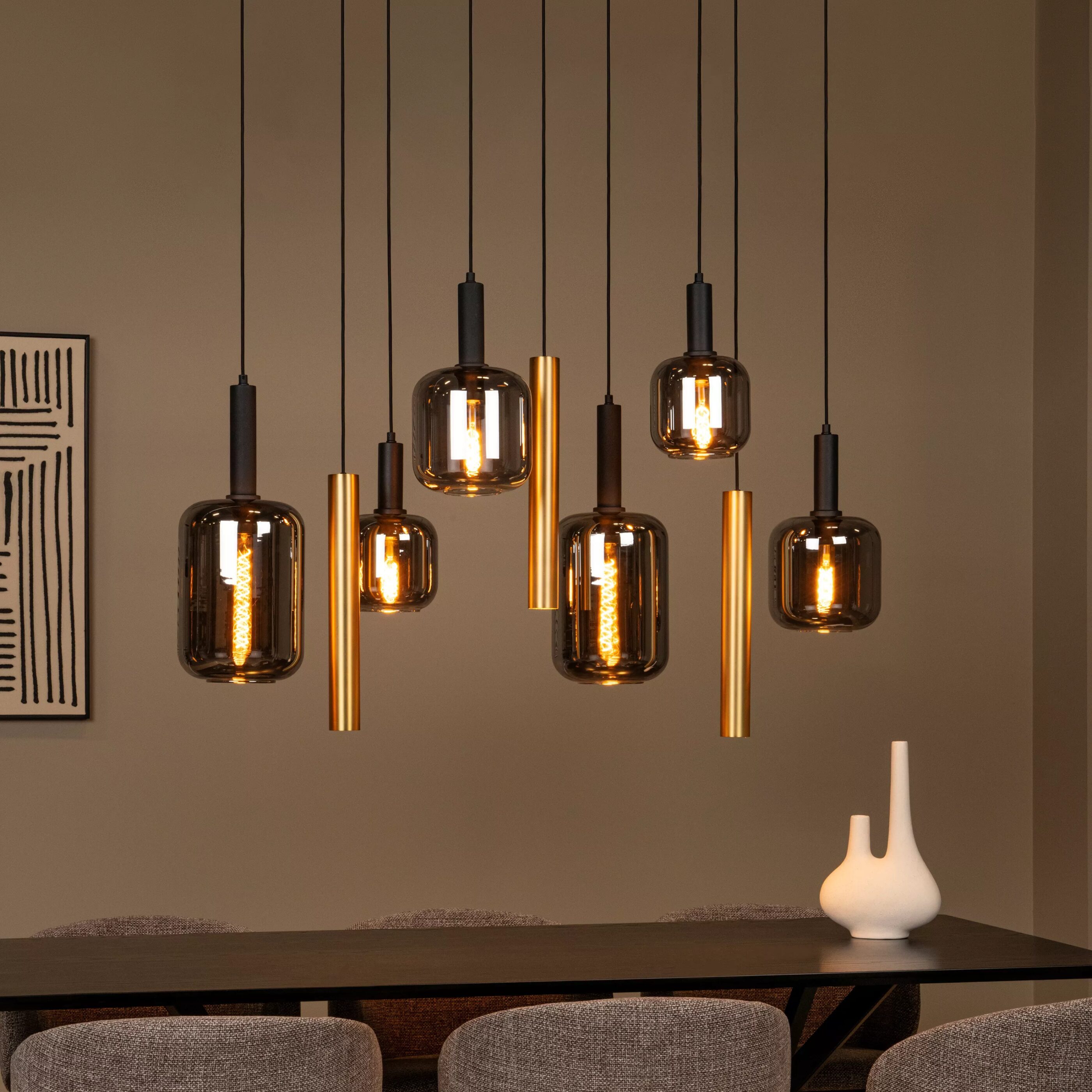 Joanet Hanglamp - Messing Lucide Hanglamp 45494/19/96