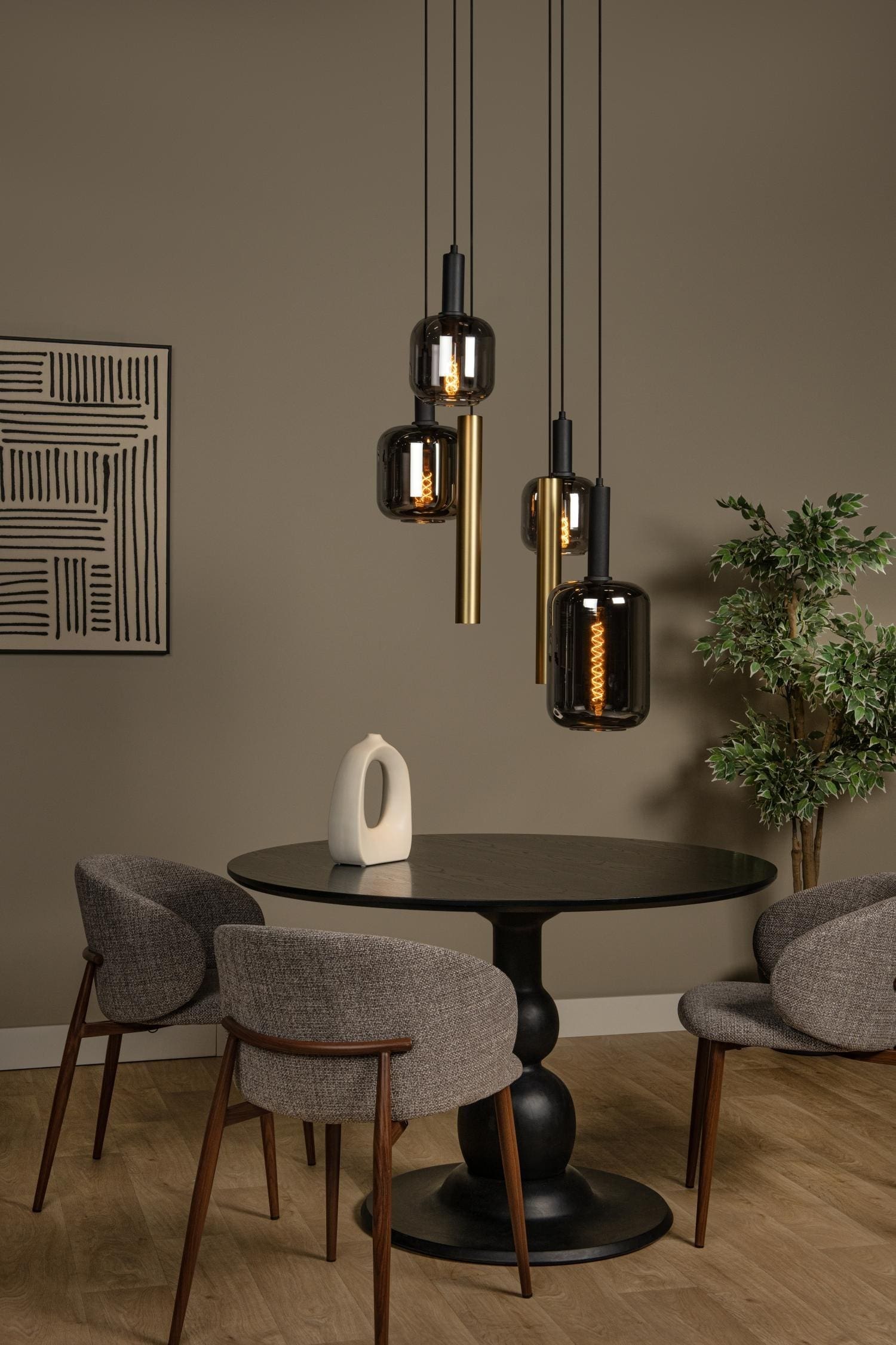 Joanet Hanglamp Ø65 cm - Messing Lucide Hanglamp 45494/16/96