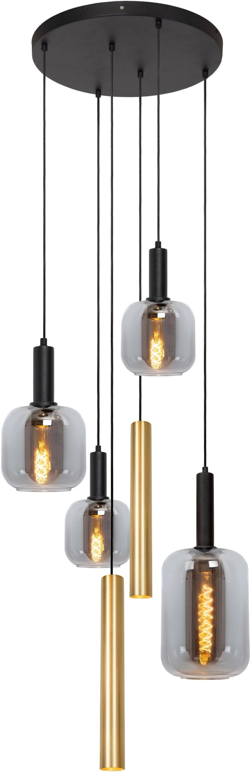 Joanet Hanglamp Ø65 cm - Messing Lucide Hanglamp 45494/16/96