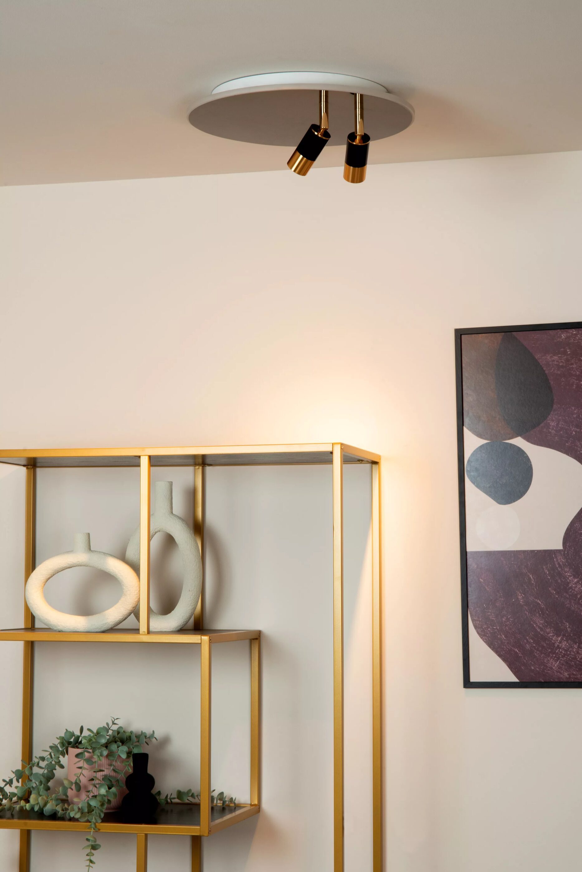 Jubel Plafonnière Ø40 cm Led Cct - Zwart Chroom Lucide Plafondlamp 71100/40/09