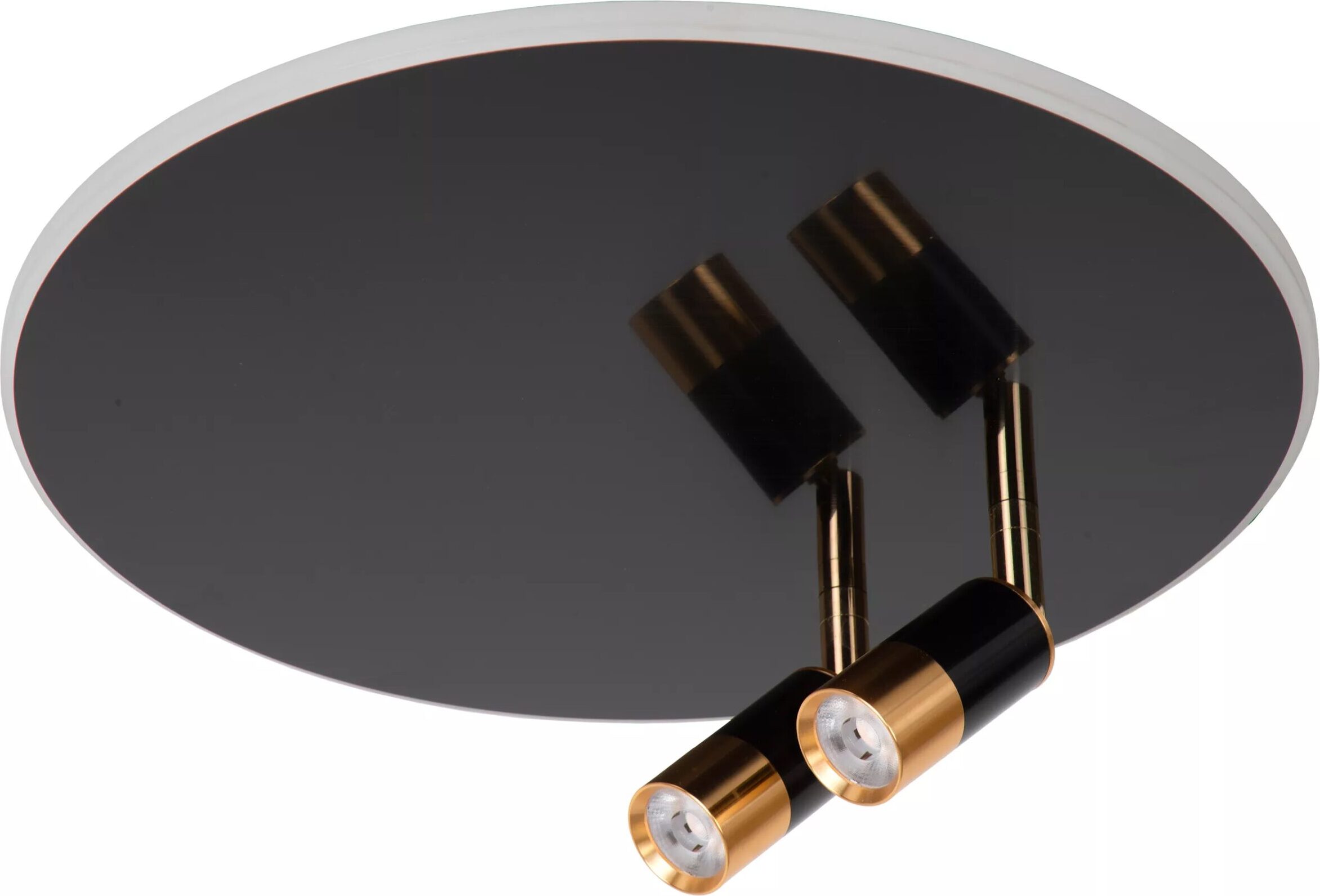 Jubel Plafonnière Ø40 cm Led Cct - Zwart Chroom Lucide Plafondlamp 71100/40/09