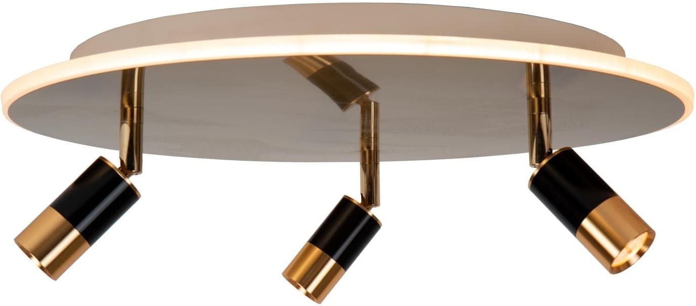 Jubel Plafonnière Ø48 cm Led Cct - Mat Goud / Messing Lucide Plafondlamp 71101/48/02