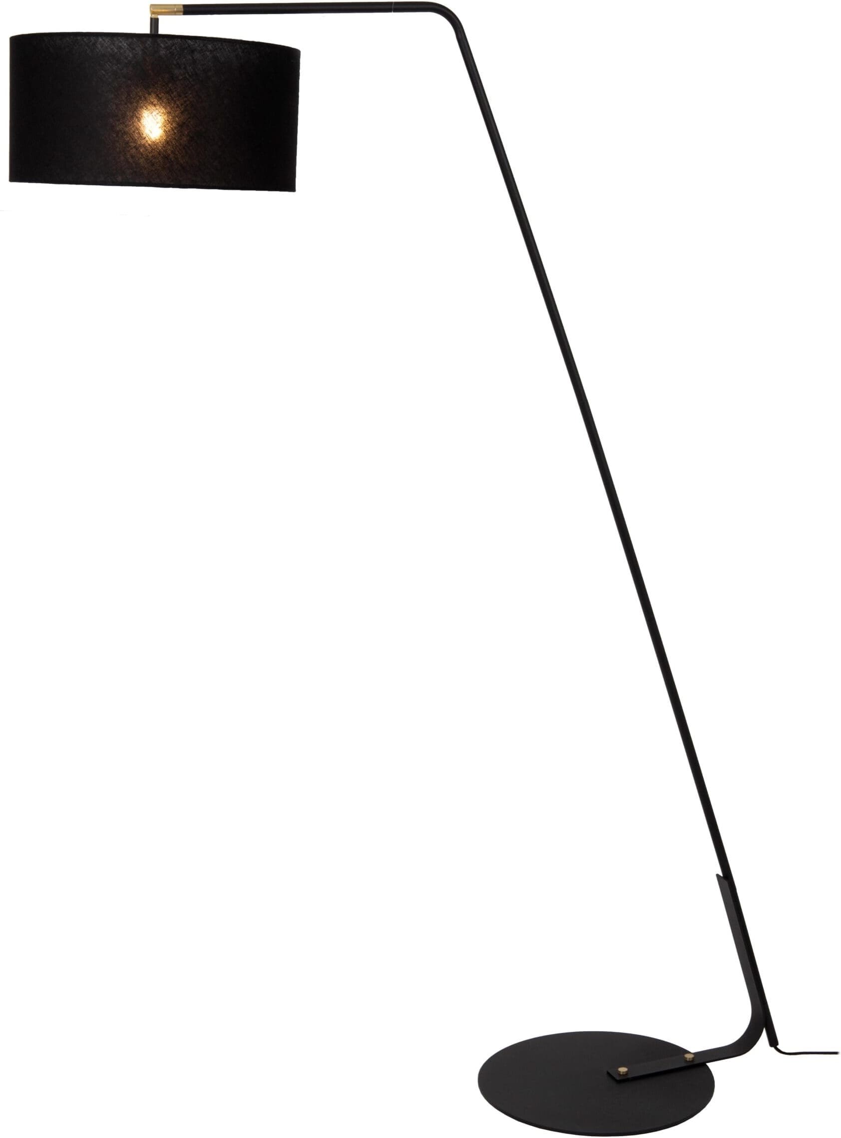 Kelso Vloerlamp - Zwart Lucide Vloerlamp 44719/81/30