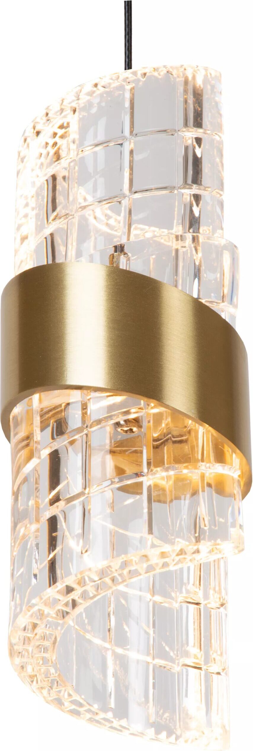 Kligande Hanglamp Led Dimb. - Mat Goud / Messing Lucide Hanglamp 13496/35/02