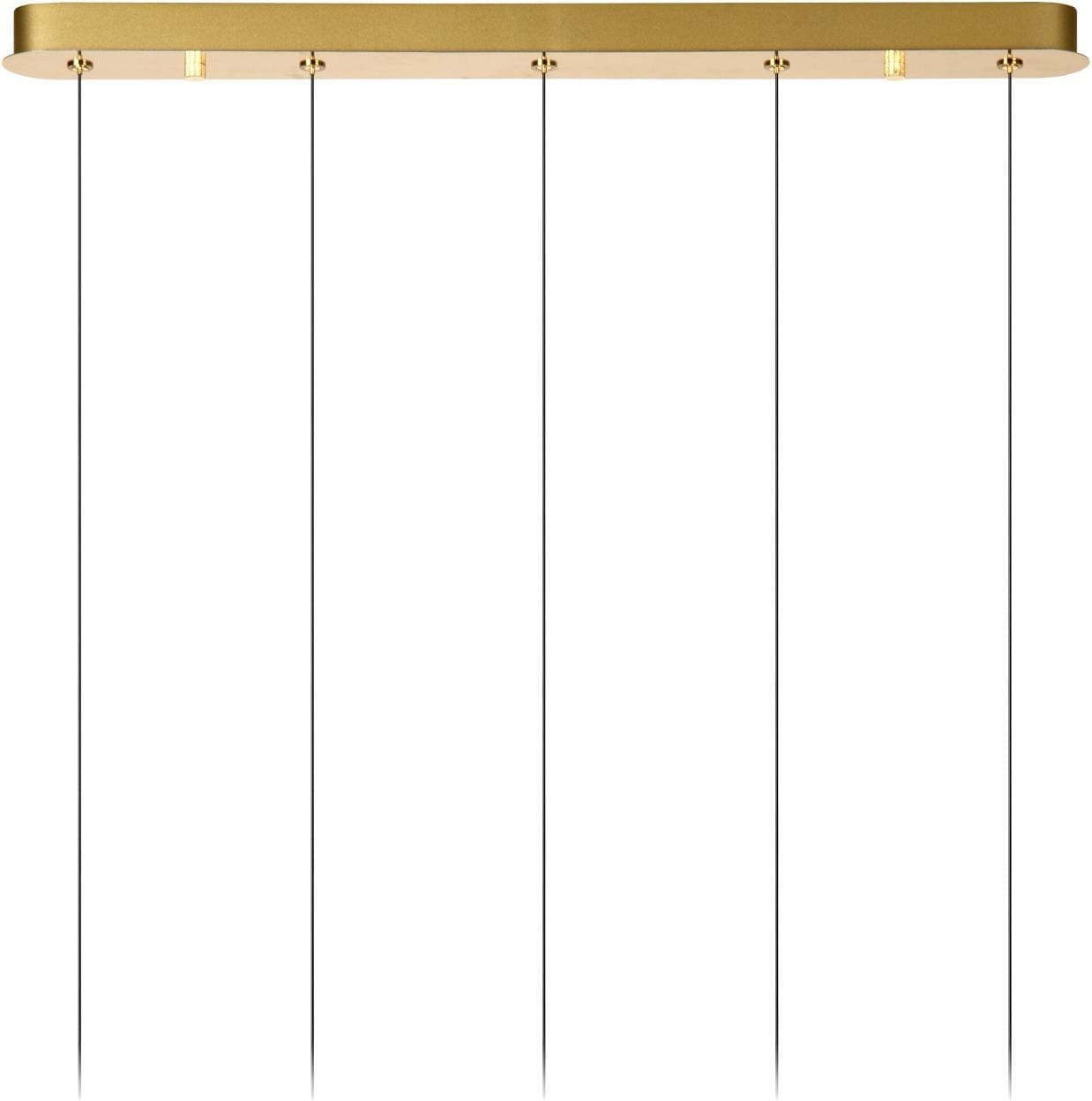 Kligande Hanglamp Led Dimb. - Mat Goud / Messing Lucide Hanglamp 13496/35/02