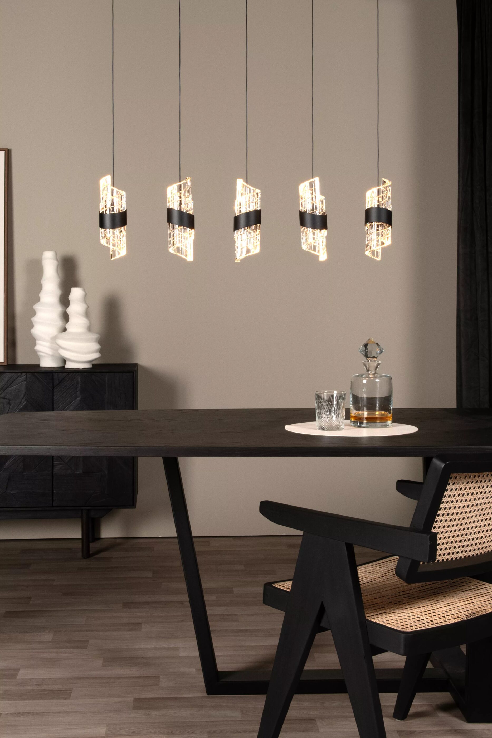 Kligande Hanglamp Led Dimb. - Zwart Lucide Hanglamp 13496/35/30