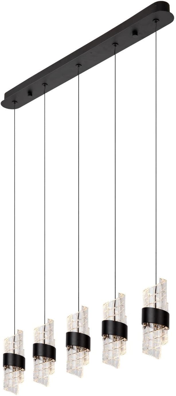 Kligande Hanglamp Led Dimb. - Zwart Lucide Hanglamp 13496/35/30