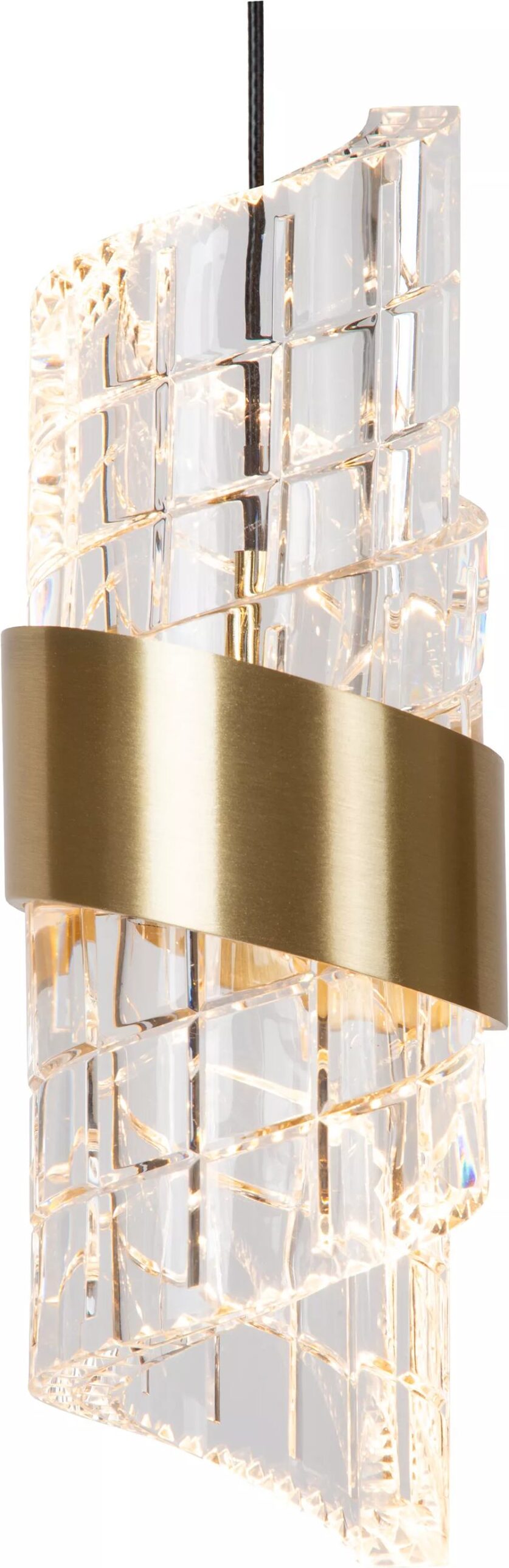 Kligande Hanglamp Ø13 cm Led - Mat Goud / Messing Lucide Hanglamp 13496/07/02