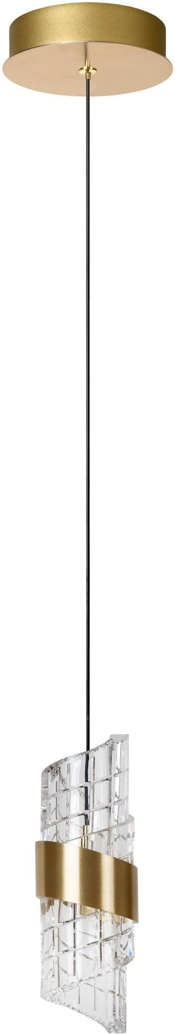 Kligande Hanglamp Ø13 cm Led - Mat Goud / Messing Lucide Hanglamp 13496/07/02