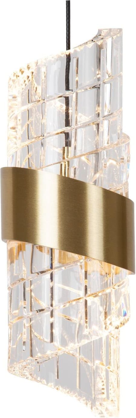 Kligande Hanglamp Ø13 cm Led - Mat Goud / Messing Lucide Hanglamp 13496/07/02