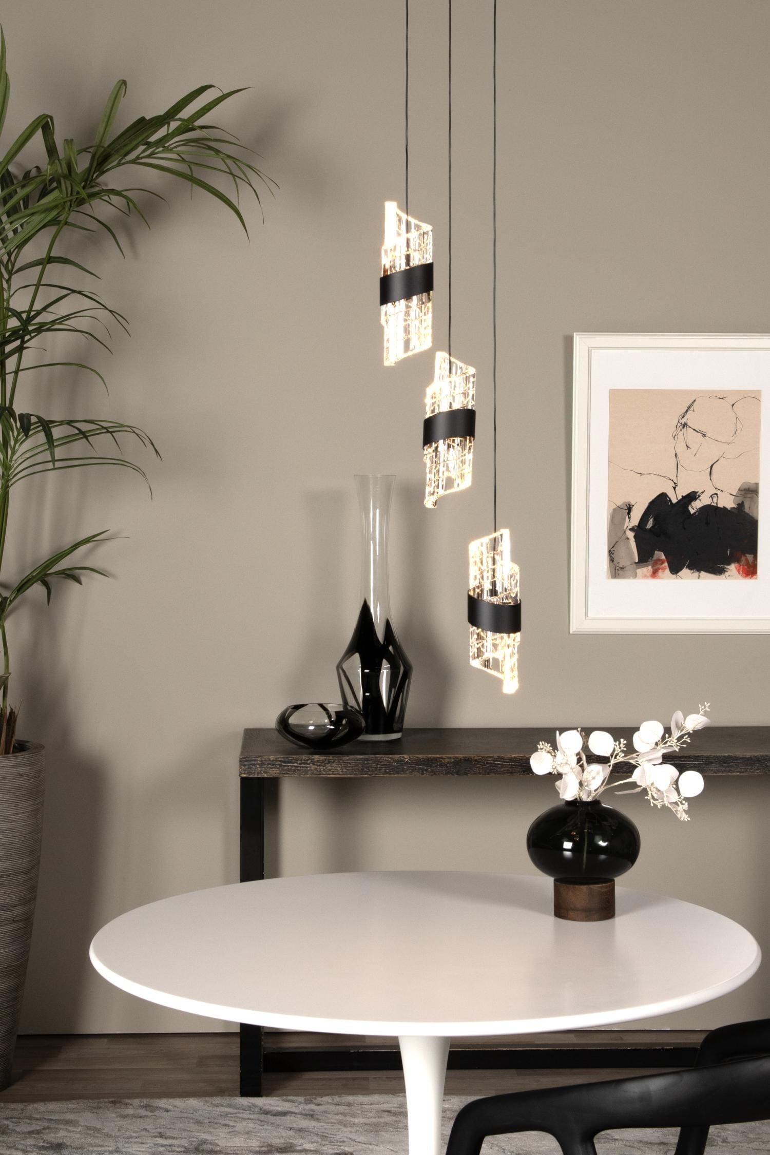 Kligande Hanglamp Ø25 cm Led Dimb. - Zwart Lucide Hanglamp 13496/21/30