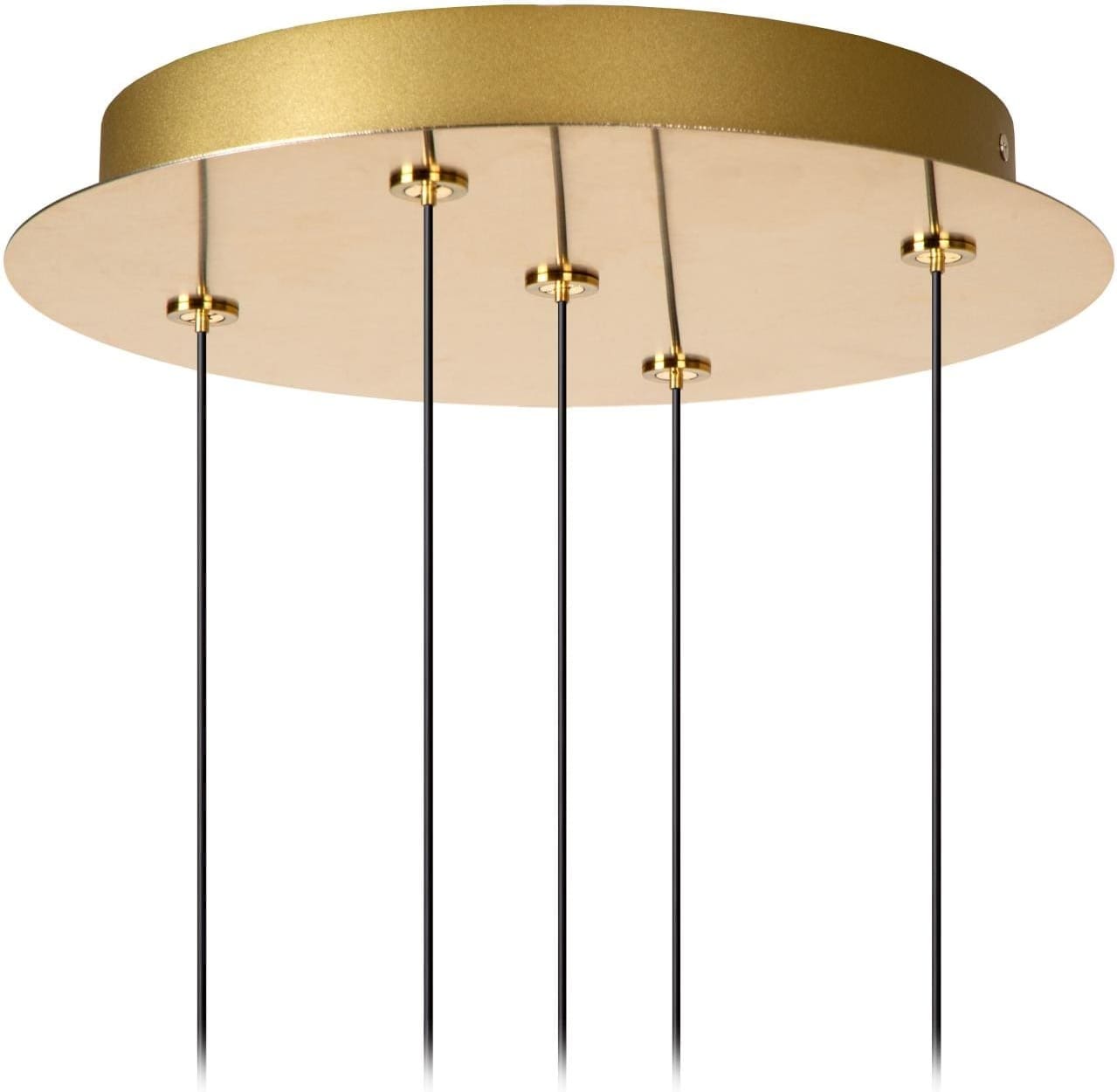 Kligande Hanglamp Ø30 cm Led Dimb. - Mat Goud / Messing Lucide Hanglamp 13496/36/02