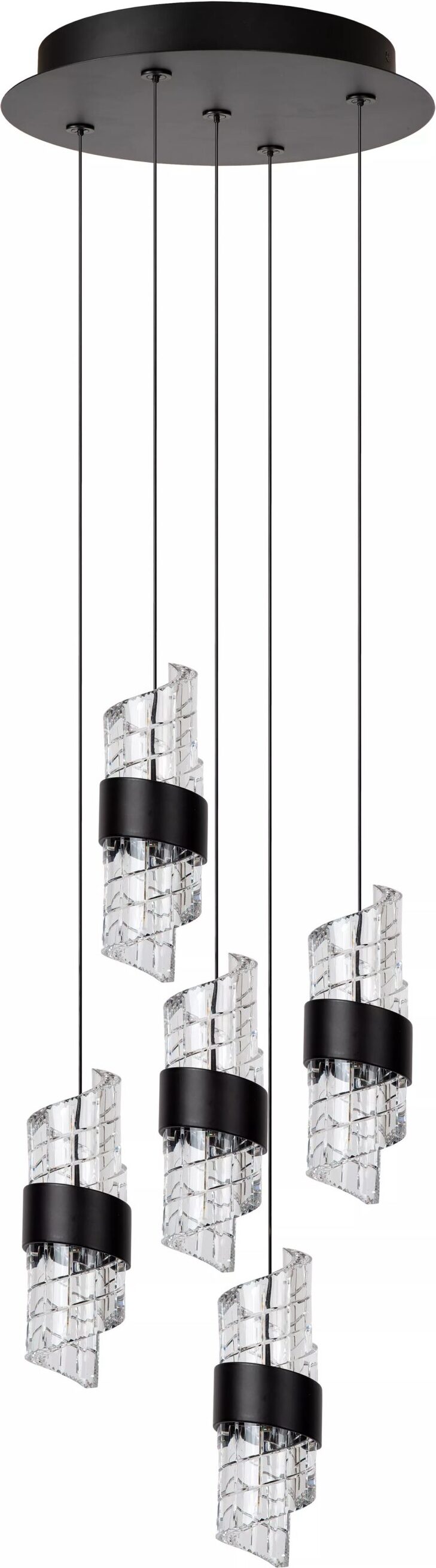 Kligande Hanglamp Ø30 cm Led Dimb. - Zwart Lucide Hanglamp 13496/36/30