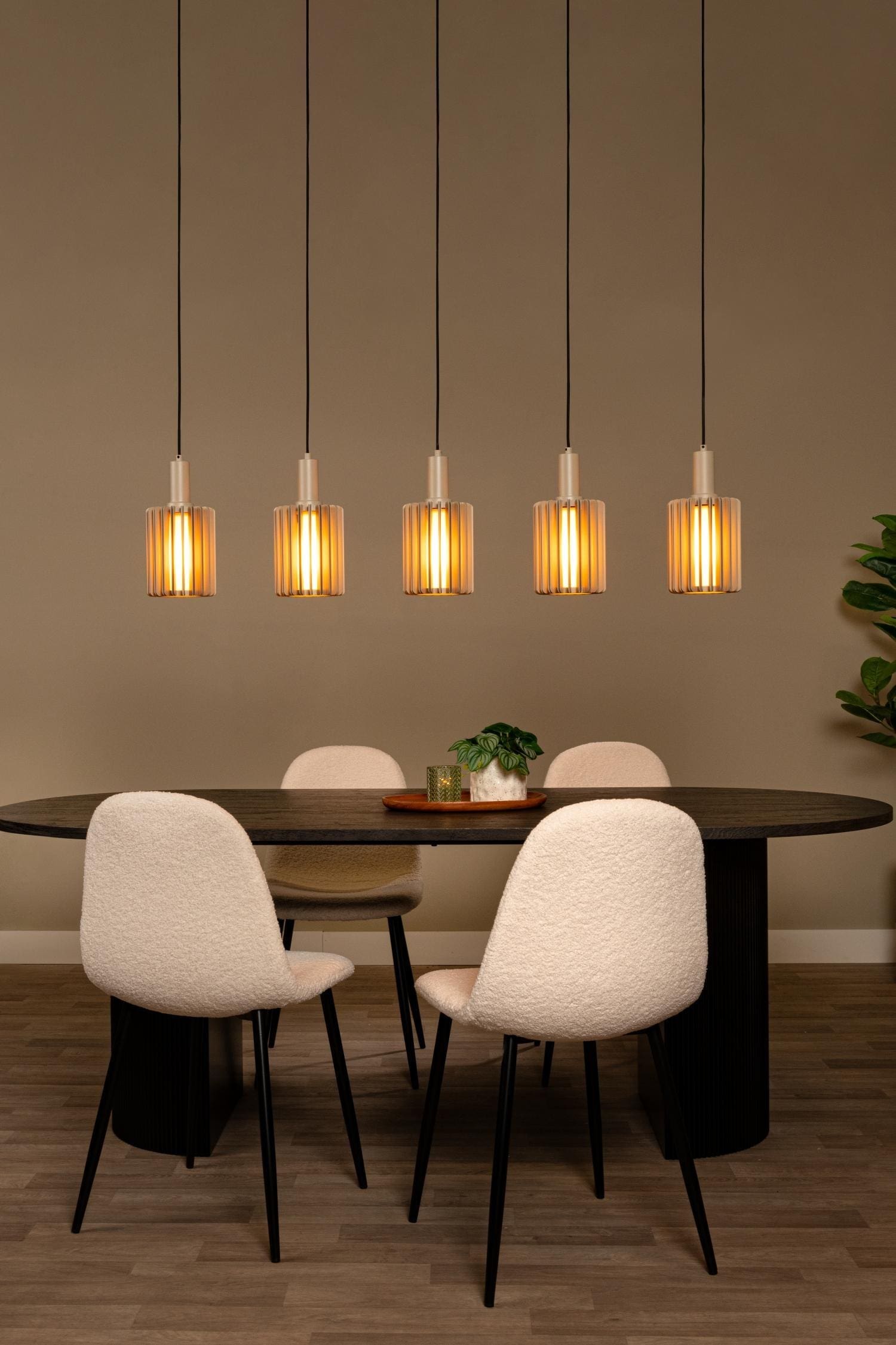Lambres Hanglamp - Taupe Lucide Hanglamp 45410/05/41