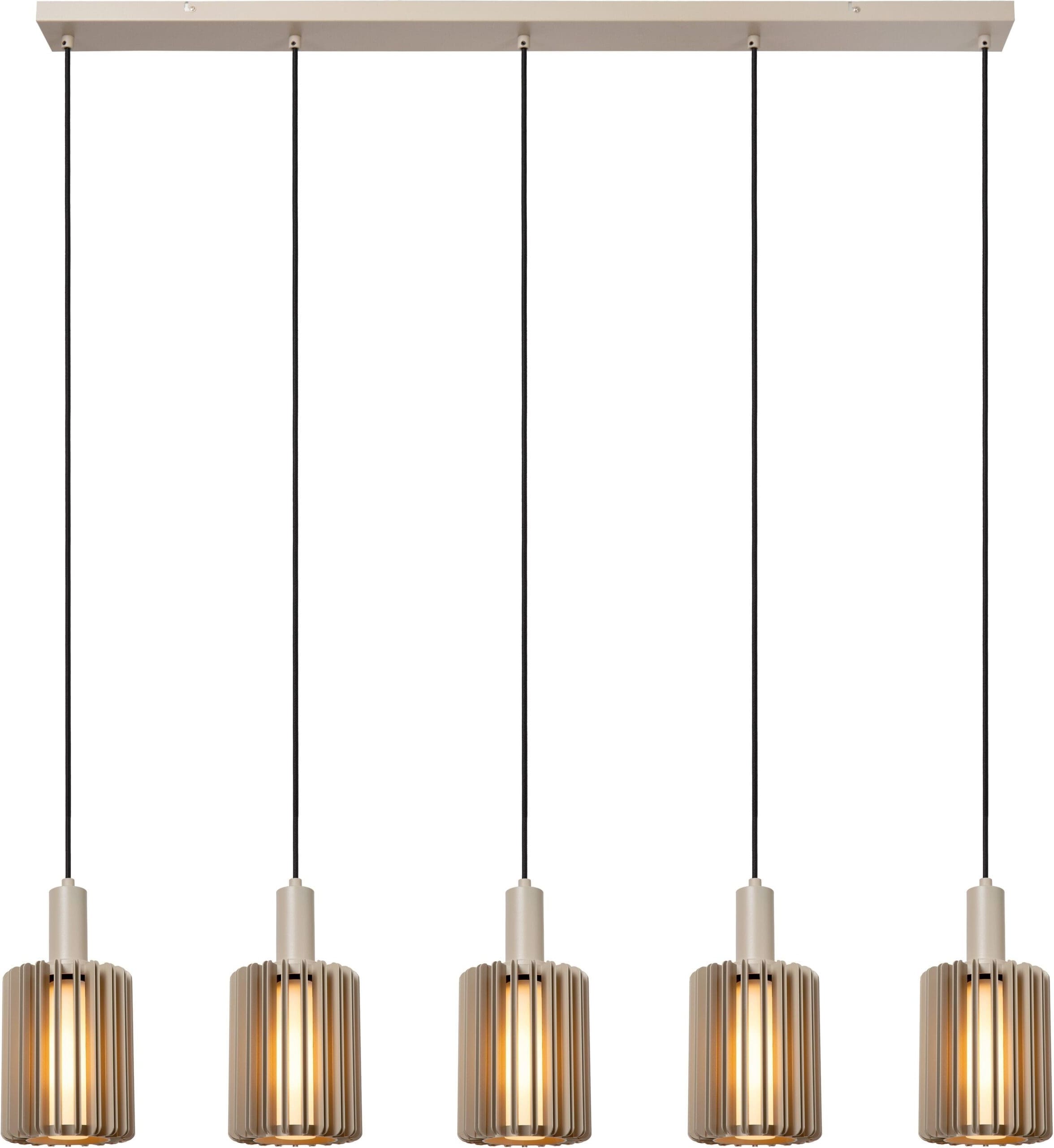 Lambres Hanglamp - Taupe Lucide Hanglamp 45410/05/41