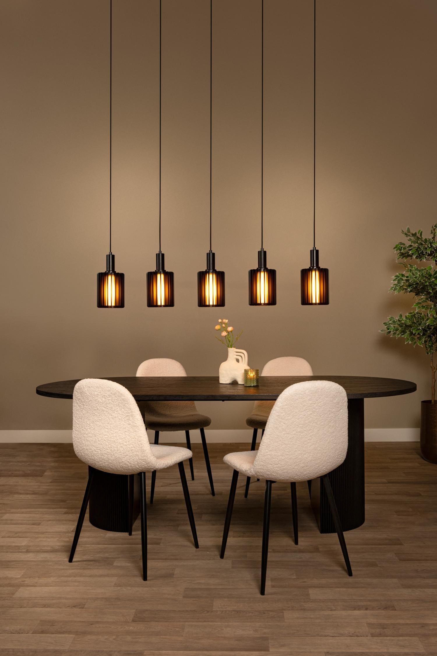 Lambres Hanglamp - Zwart Lucide Hanglamp 45410/05/30