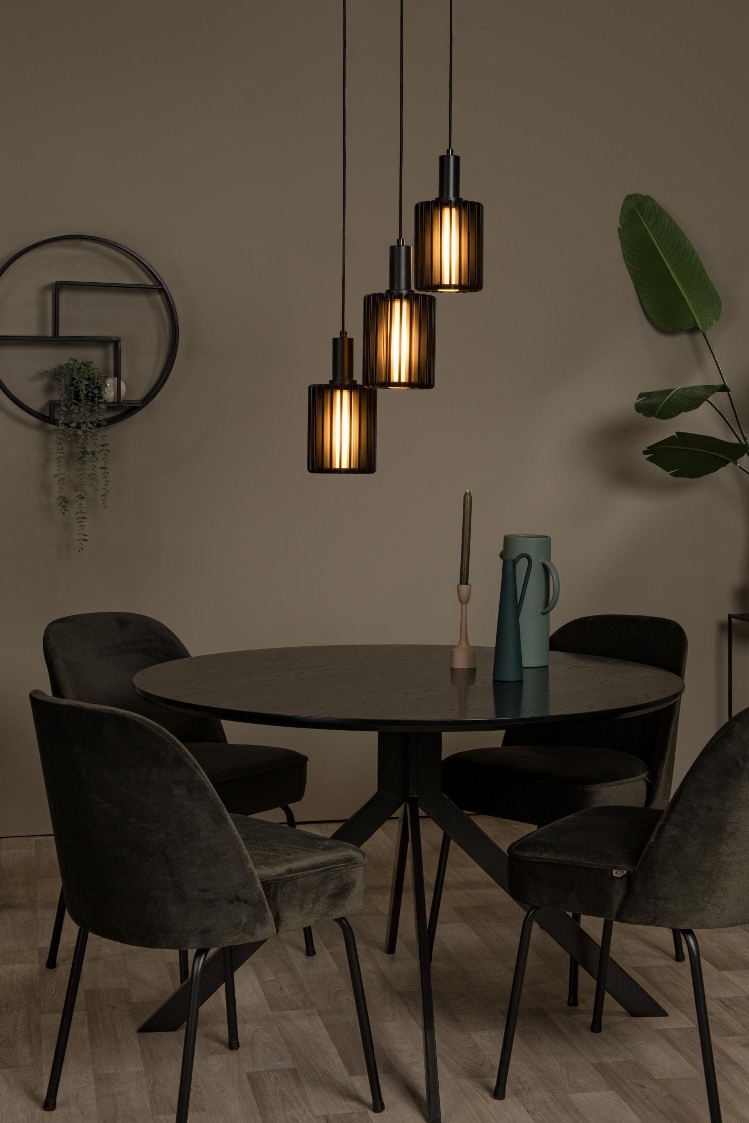 Lambres Hanglamp - Zwart Lucide Hanglamp 45410/13/30
