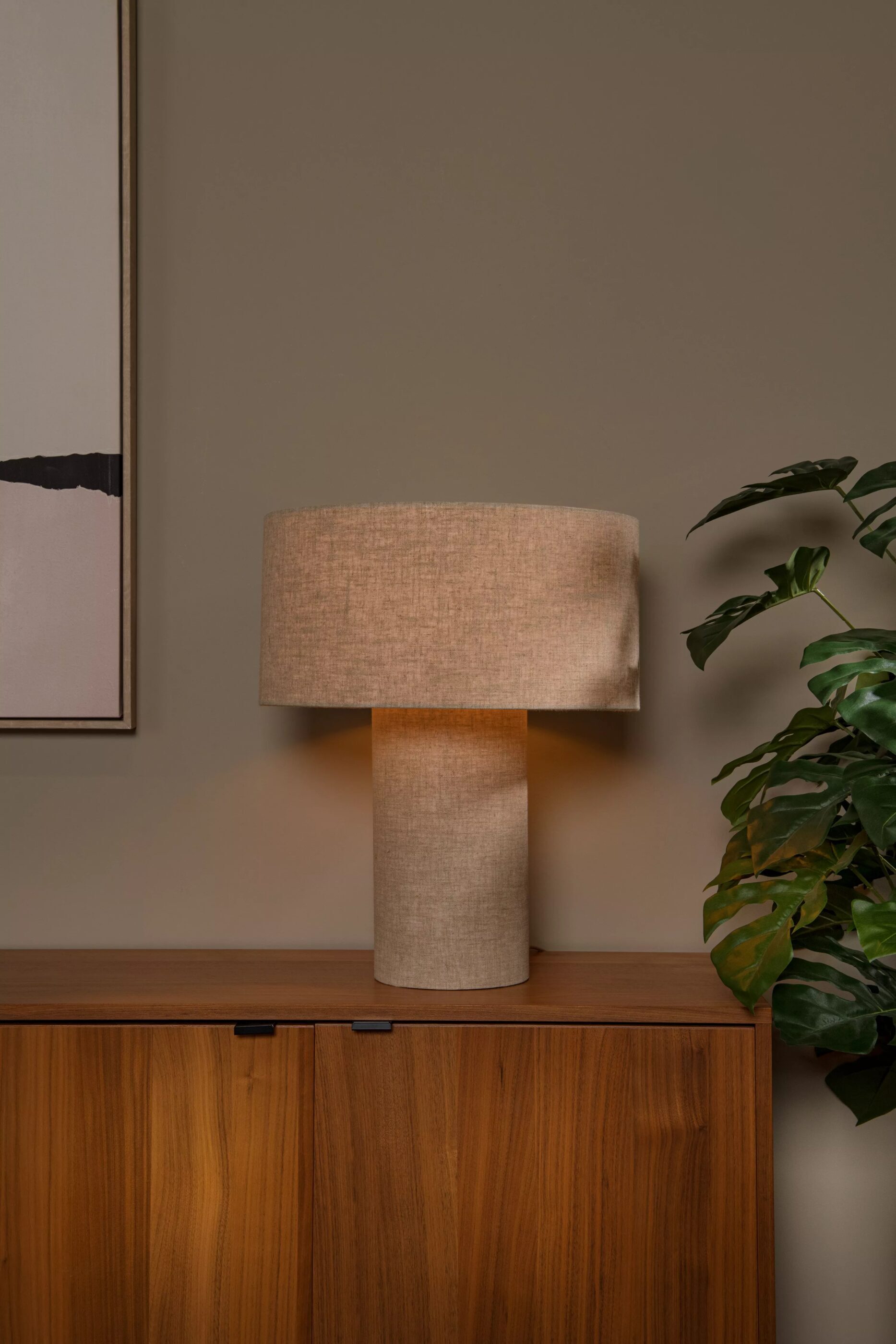 Leeroy Tafellamp - Taupe Lucide Tafellamp 03548/52/41