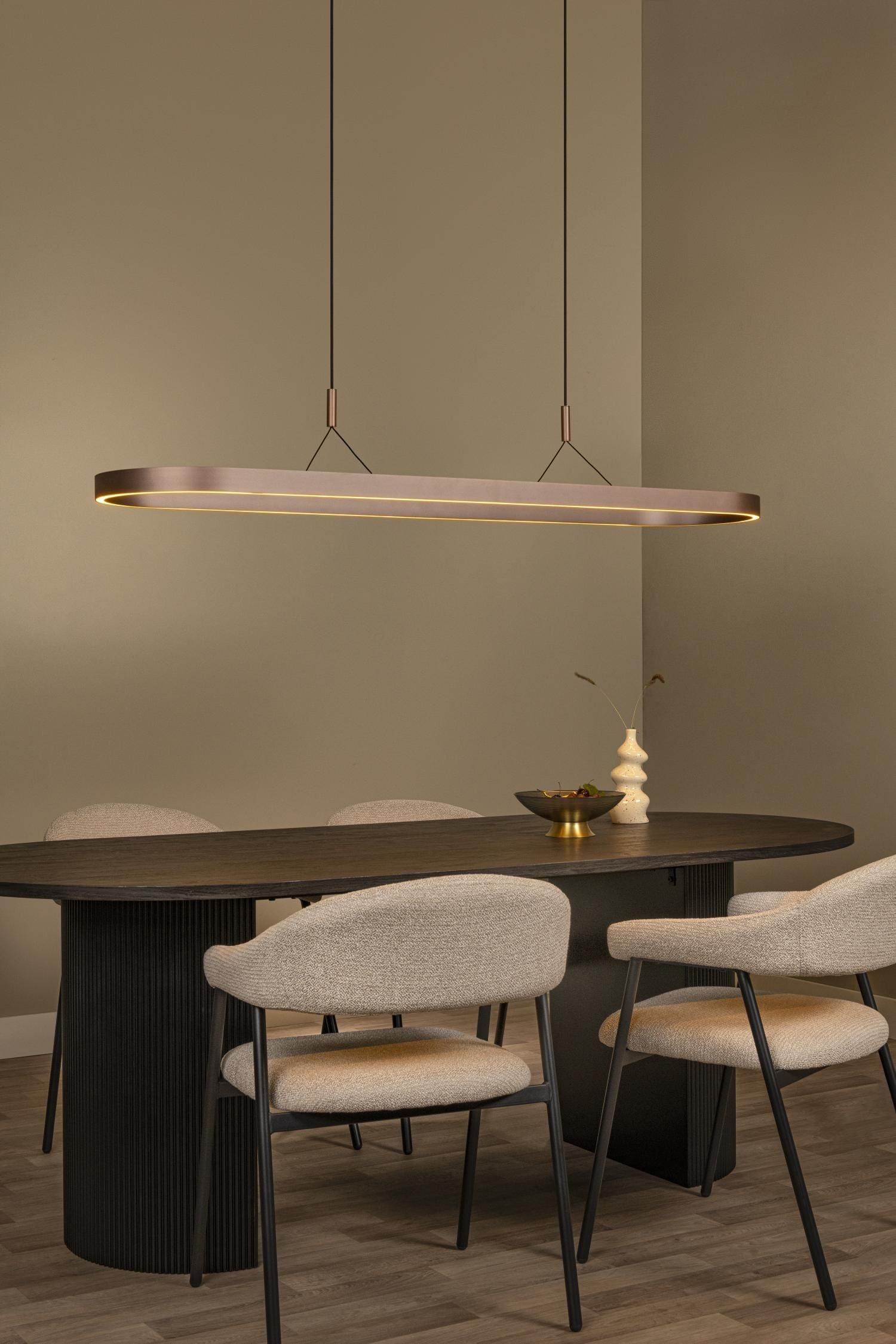 Liane Hanglamp Led Dimb. Cct - Roest Bruin | Vibes Lucide Hanglamp 46404/99/97
