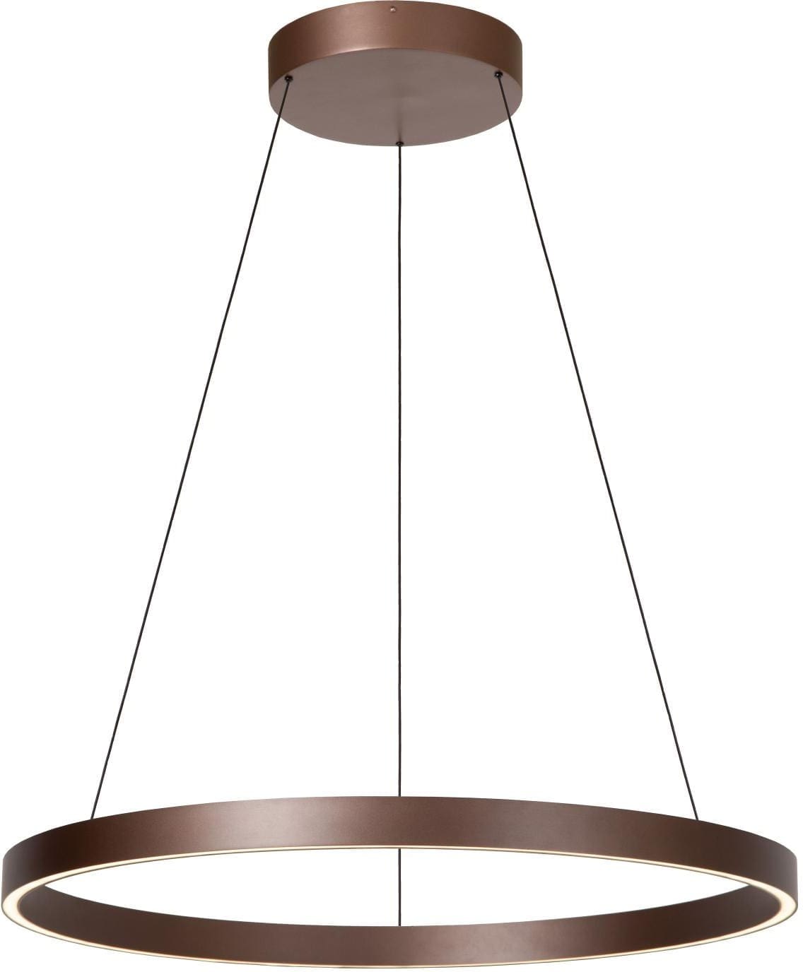 Liane Hanglamp Ø80 cm Led Dimb. Cct - Roest Bruin | Vibes Lucide Hanglamp 46404/80/97
