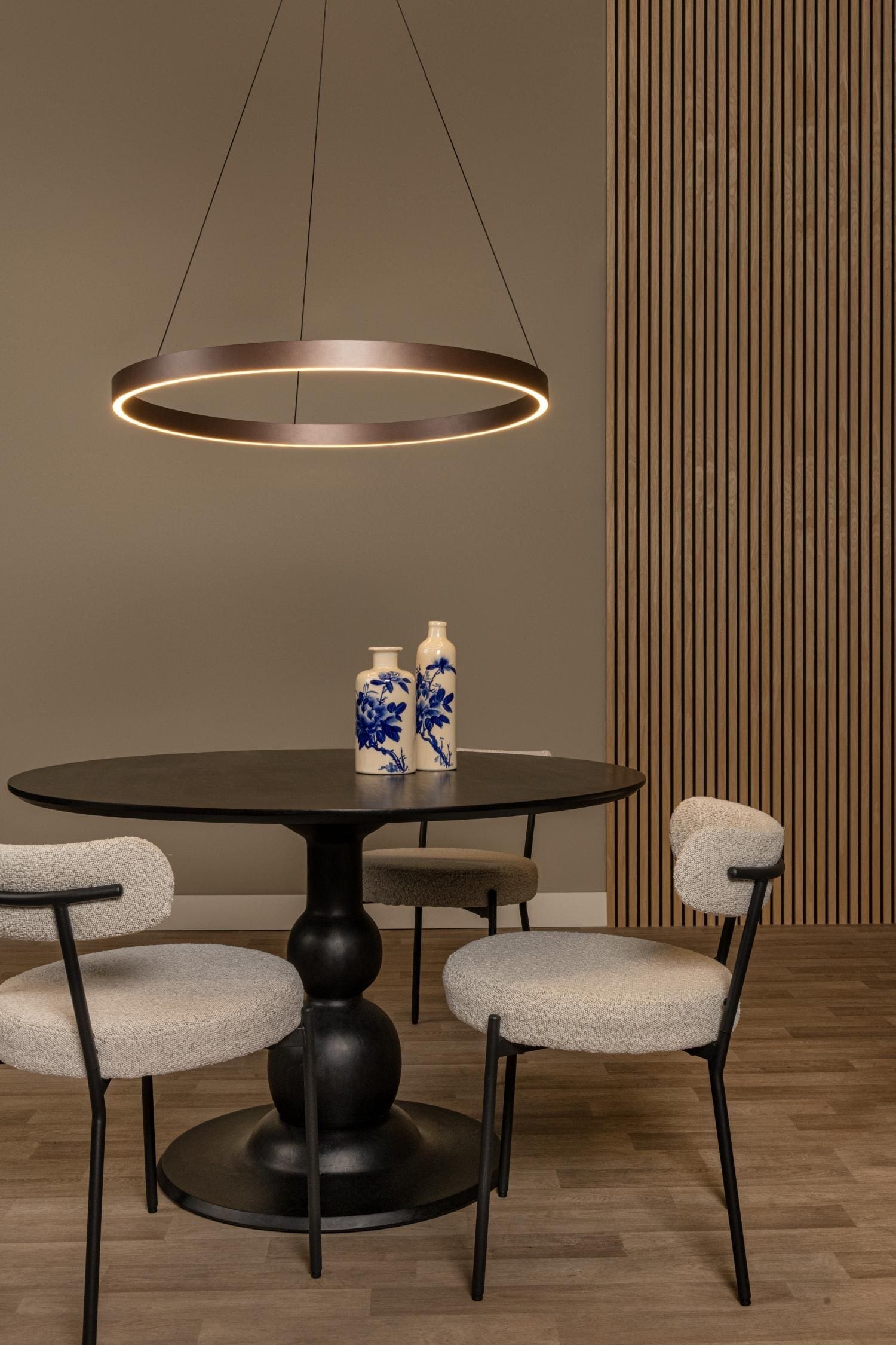 Liane Hanglamp Ø80 cm Led Dimb. Cct - Roest Bruin | Vibes Lucide Hanglamp 46404/80/97