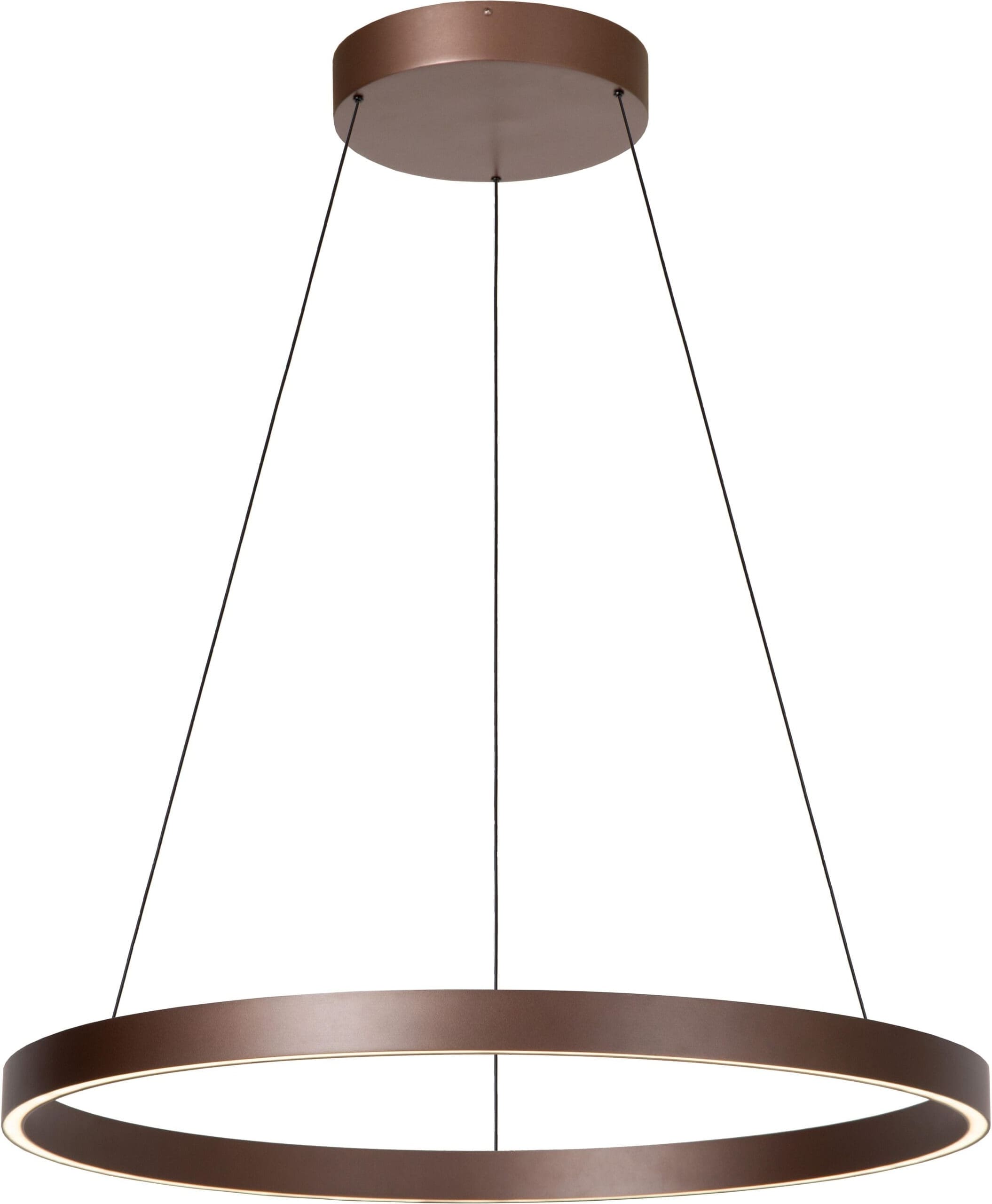 Liane Hanglamp Ø80 cm Led Dimb. Cct - Roest Bruin | Vibes Lucide Hanglamp 46404/80/97