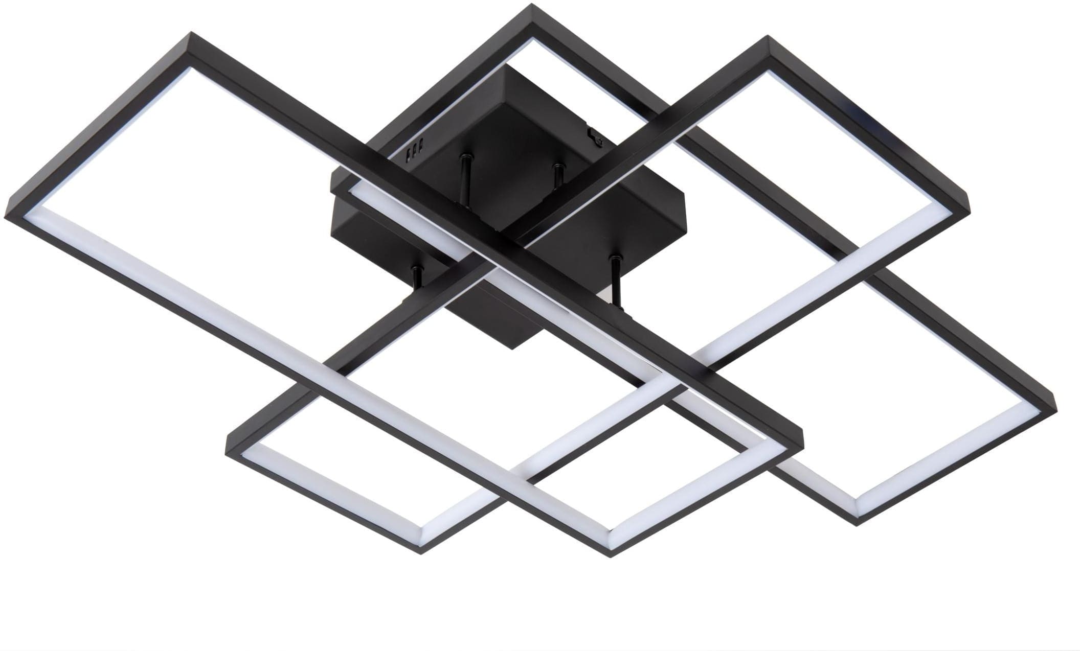 Lokero Plafonnière Led Dimb. Cct - Zwart Lucide Plafondlamp 78101/60/30