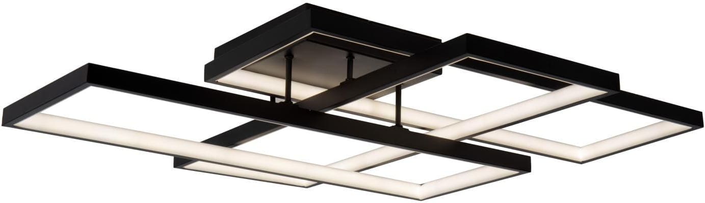Lokero Plafonnière Led Dimb. Cct - Zwart Lucide Plafondlamp 78101/60/30