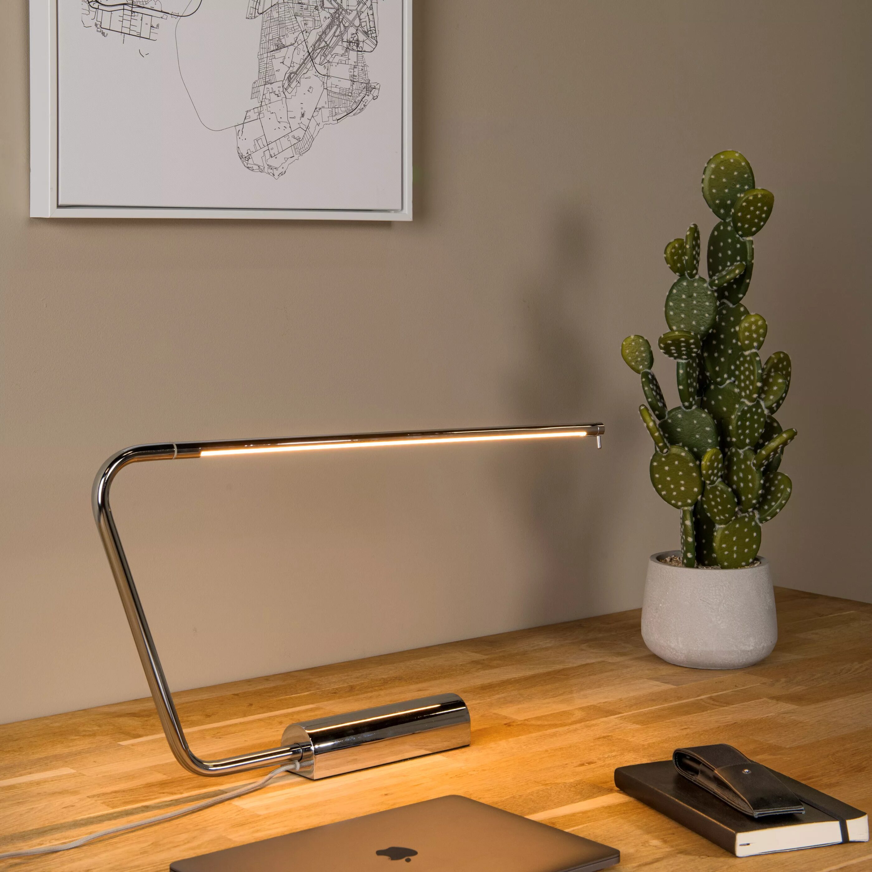Madison Bureaulamp Led Dimb. - Chroom Lucide Bureaulamp 44503/06/11
