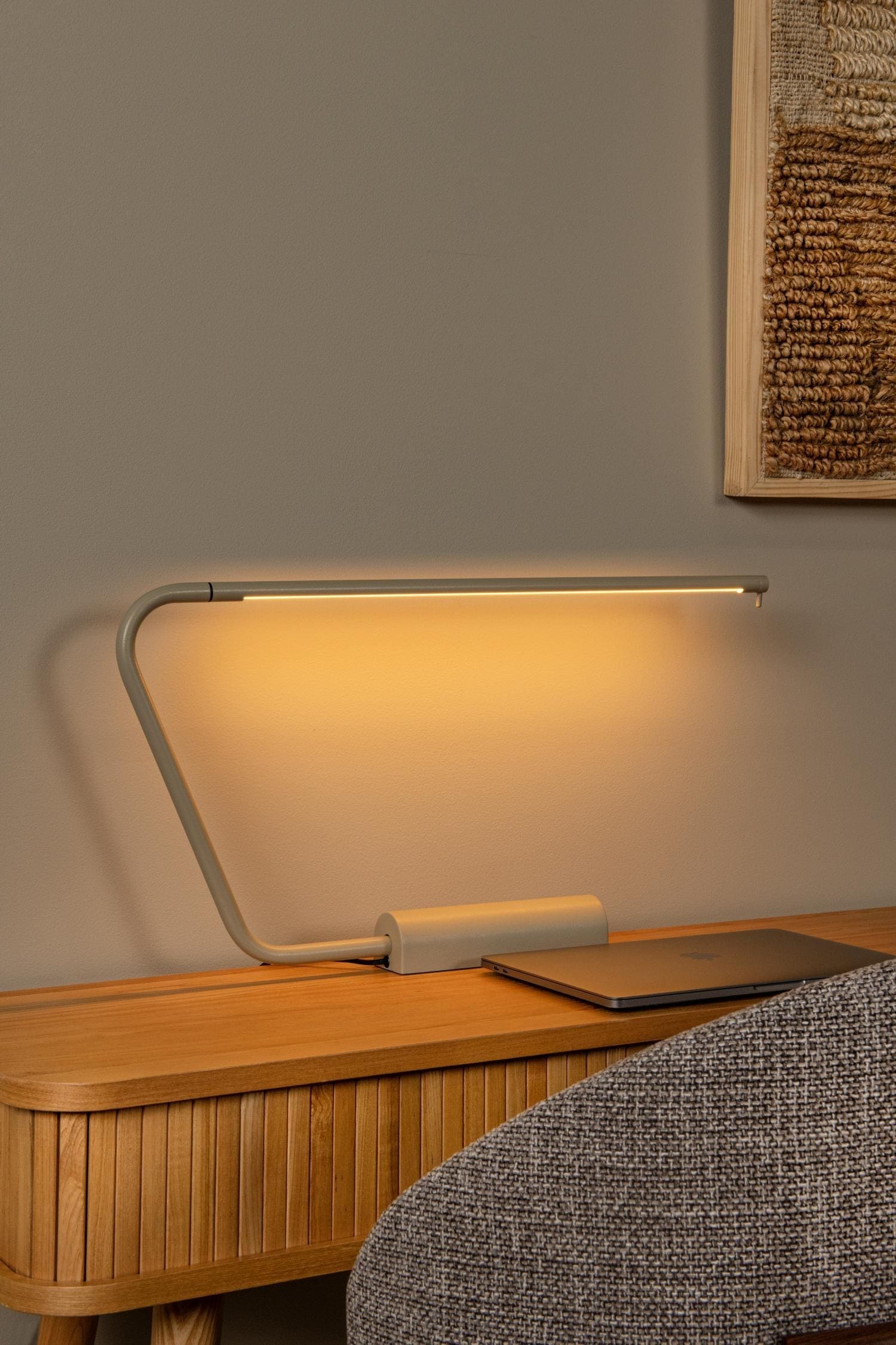 Madison Bureaulamp Led Dimb. - Taupe Lucide Bureaulamp 44503/06/41