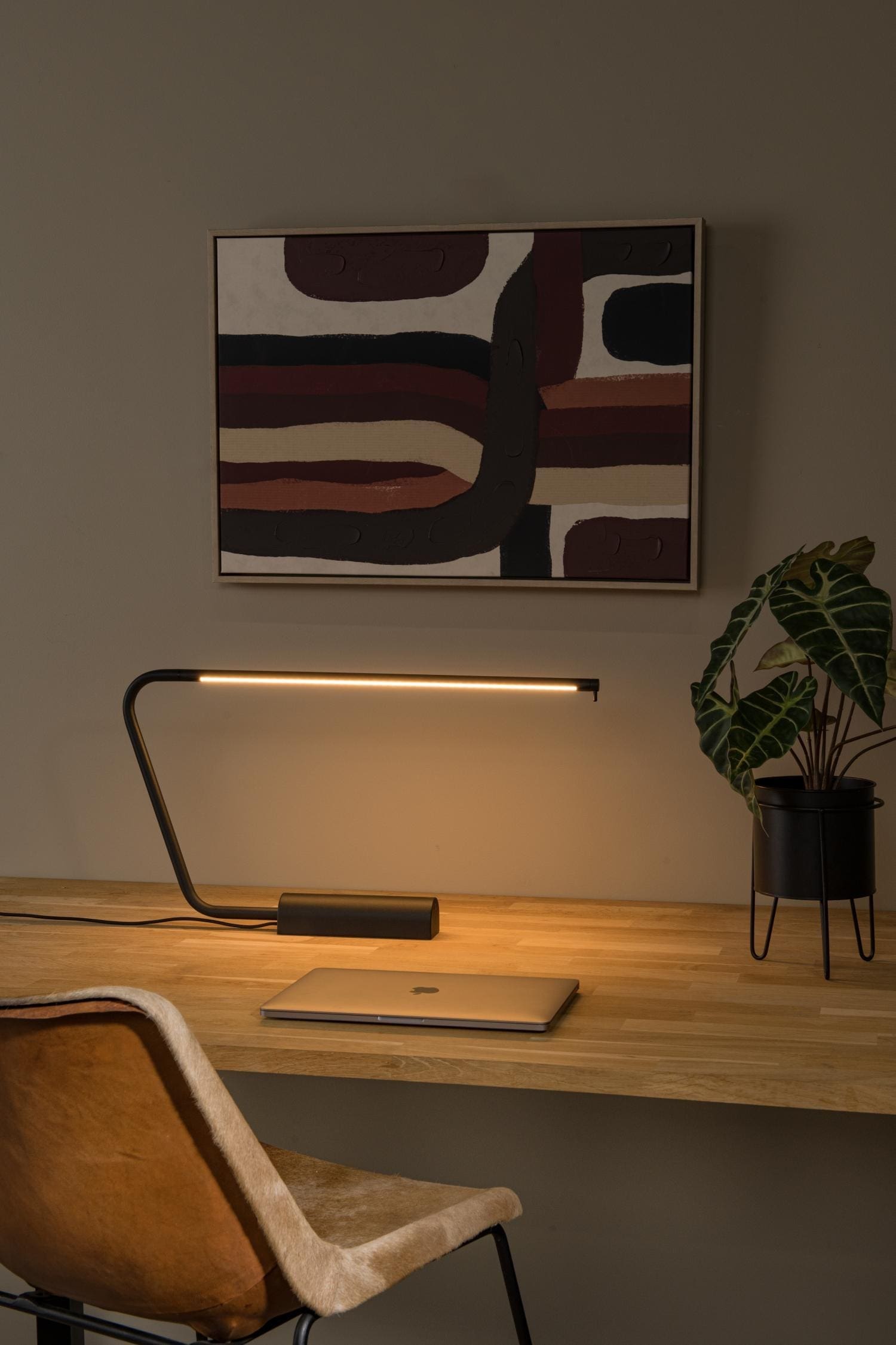 Madison Bureaulamp Led Dimb. - Zwart Lucide Bureaulamp 44503/06/30