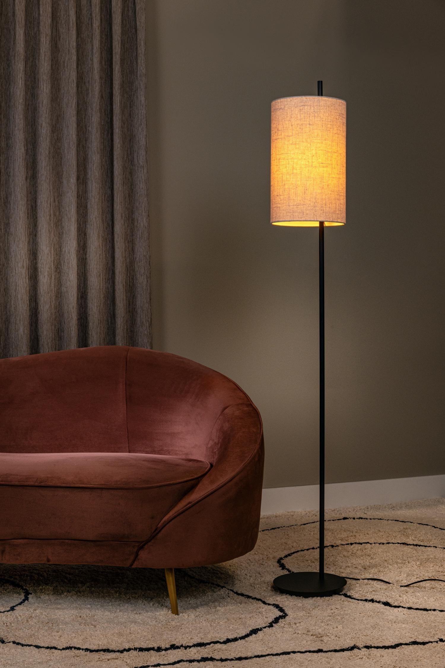 Magic Vloerlamp Ø24 cm - Zwart Lucide Vloerlamp 68711/81/30