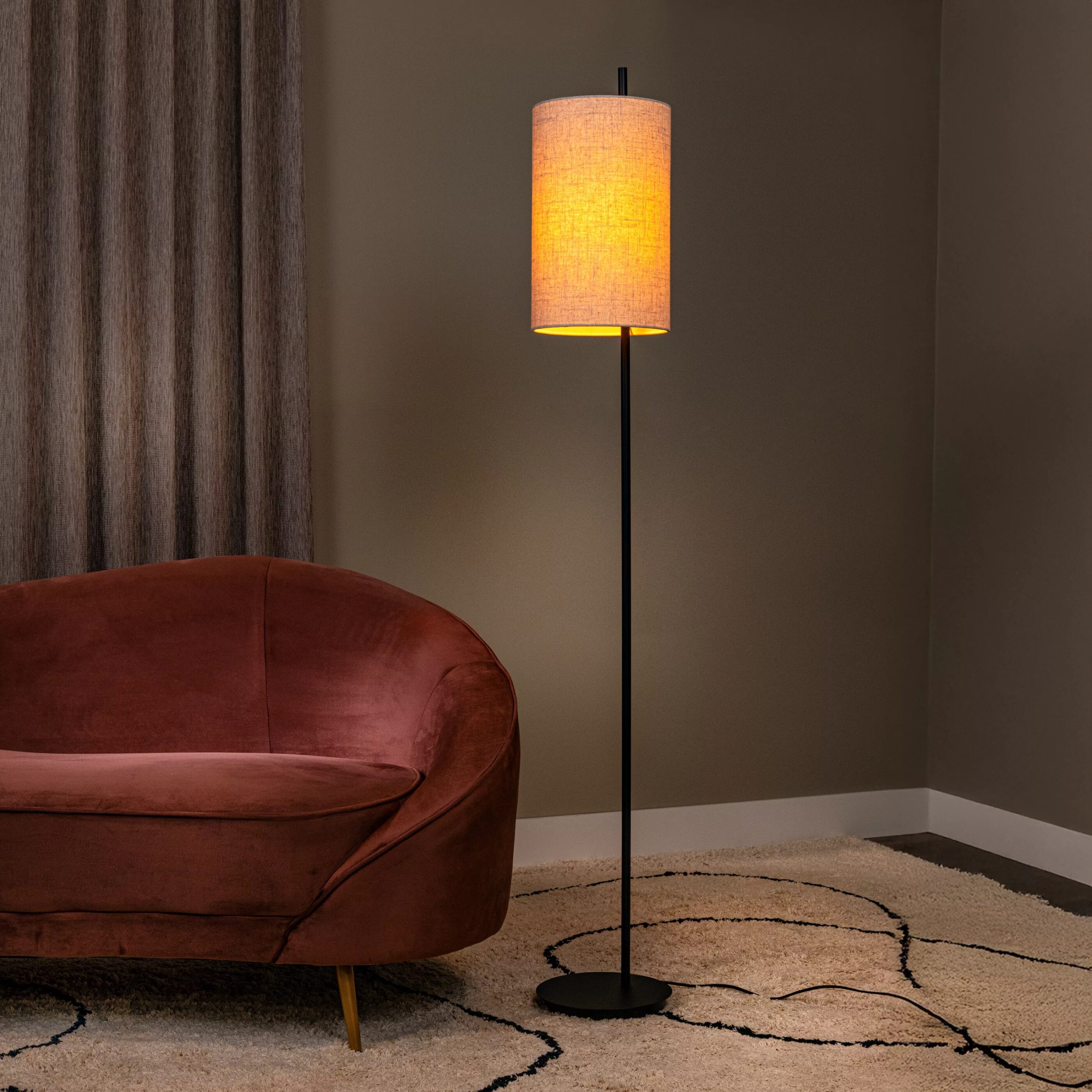 Magic Vloerlamp Ø24 cm - Zwart Lucide Vloerlamp 68711/81/30