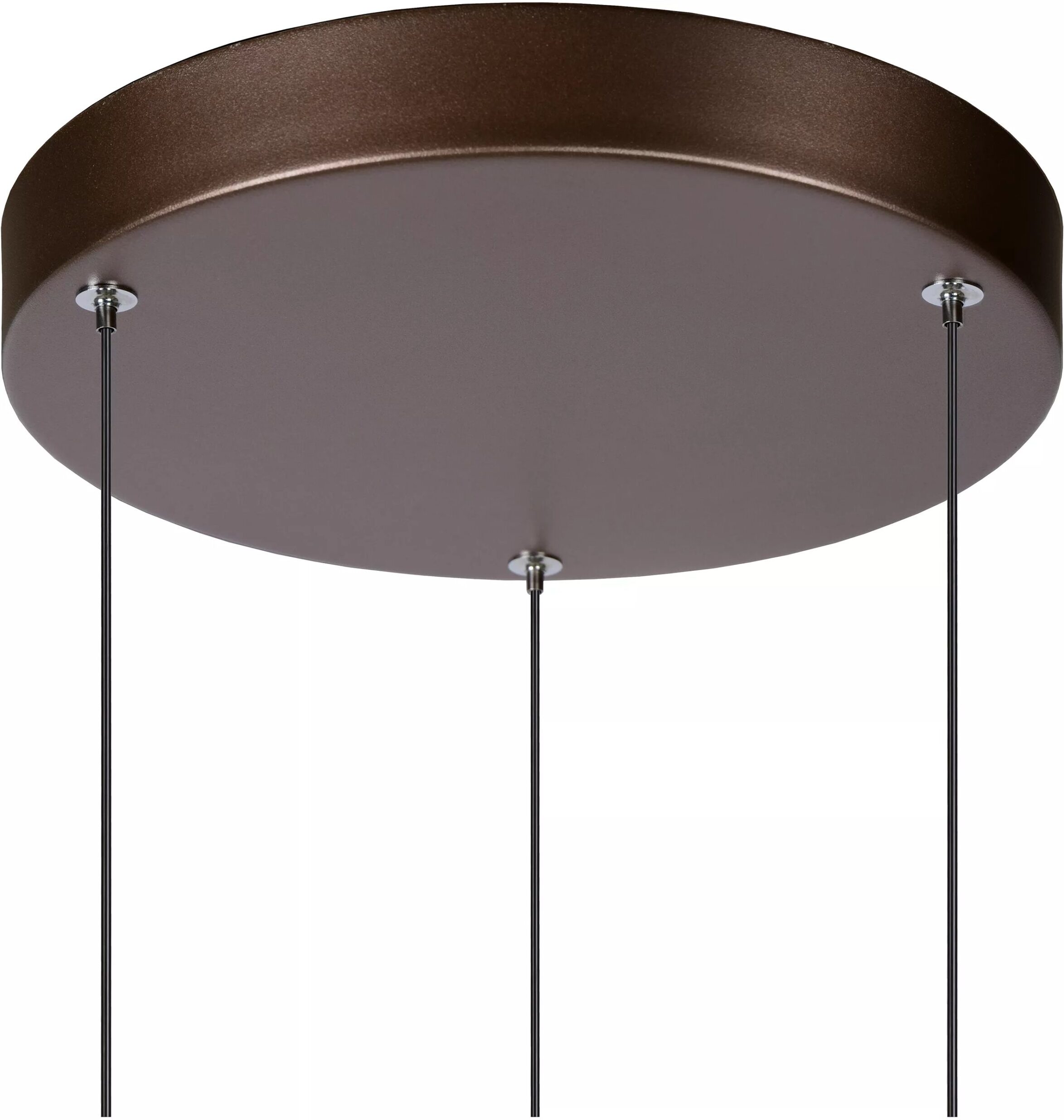 Margary Hanglamp Ø28 cm Led Dimb. - Koffie Lucide Hanglamp 24402/15/96