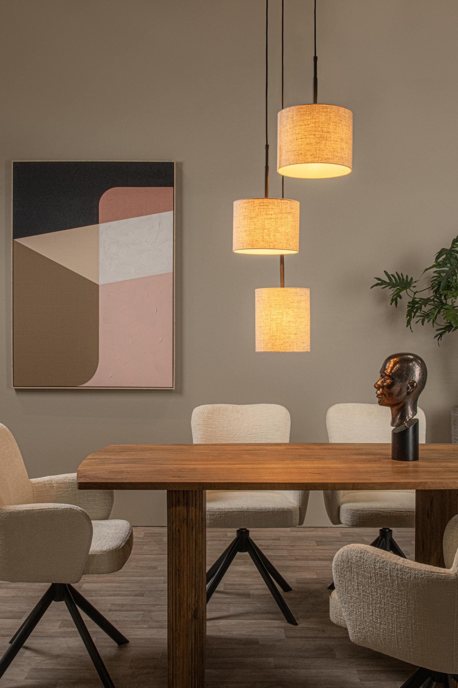 Maya Hanglamp Ø46 cm - Beige Lucide Hanglamp 45409/13/38